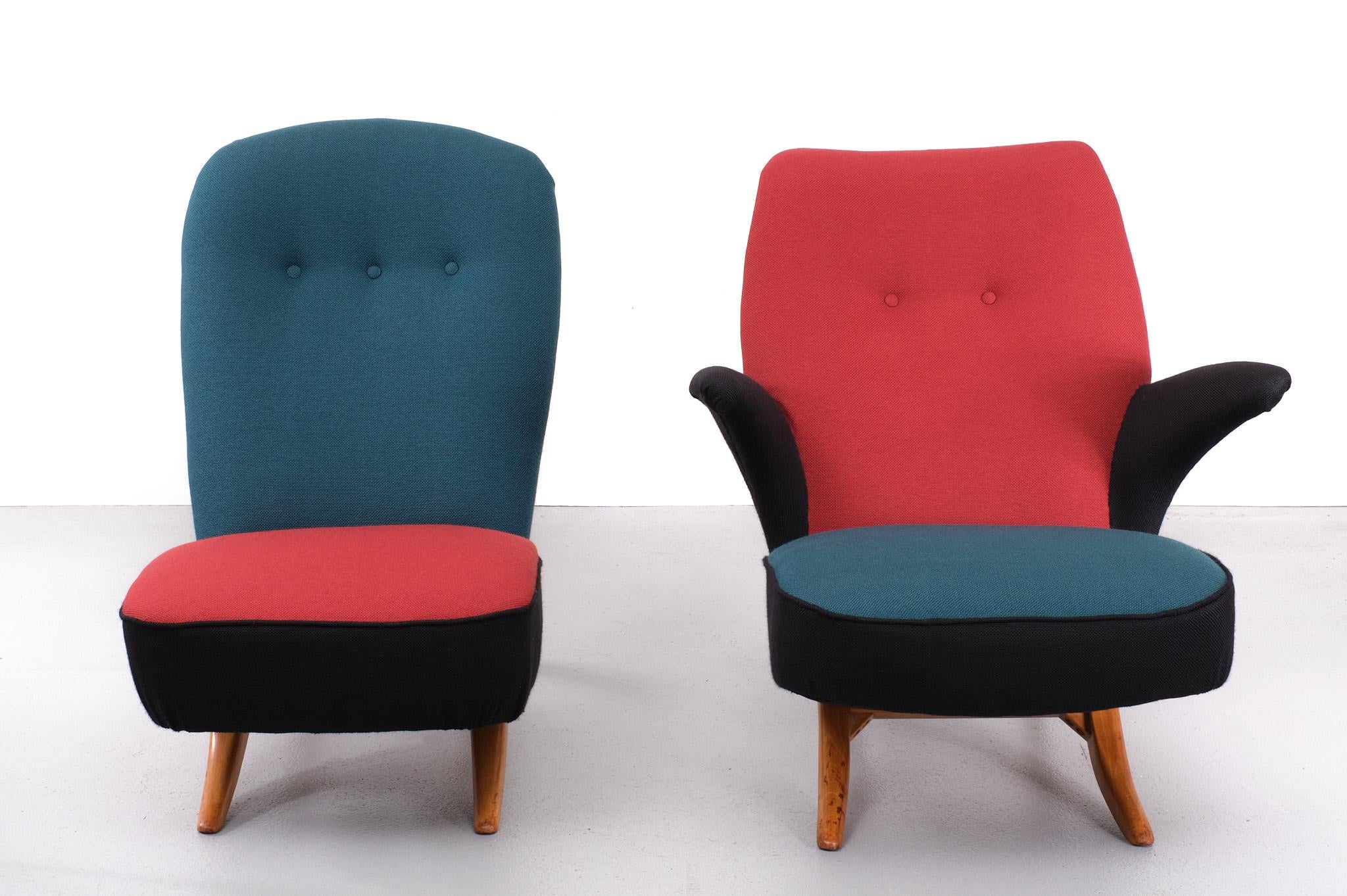 Congo & Penguin Lounge chairs Design Theo Ruth for  Artifort, 1950s 9