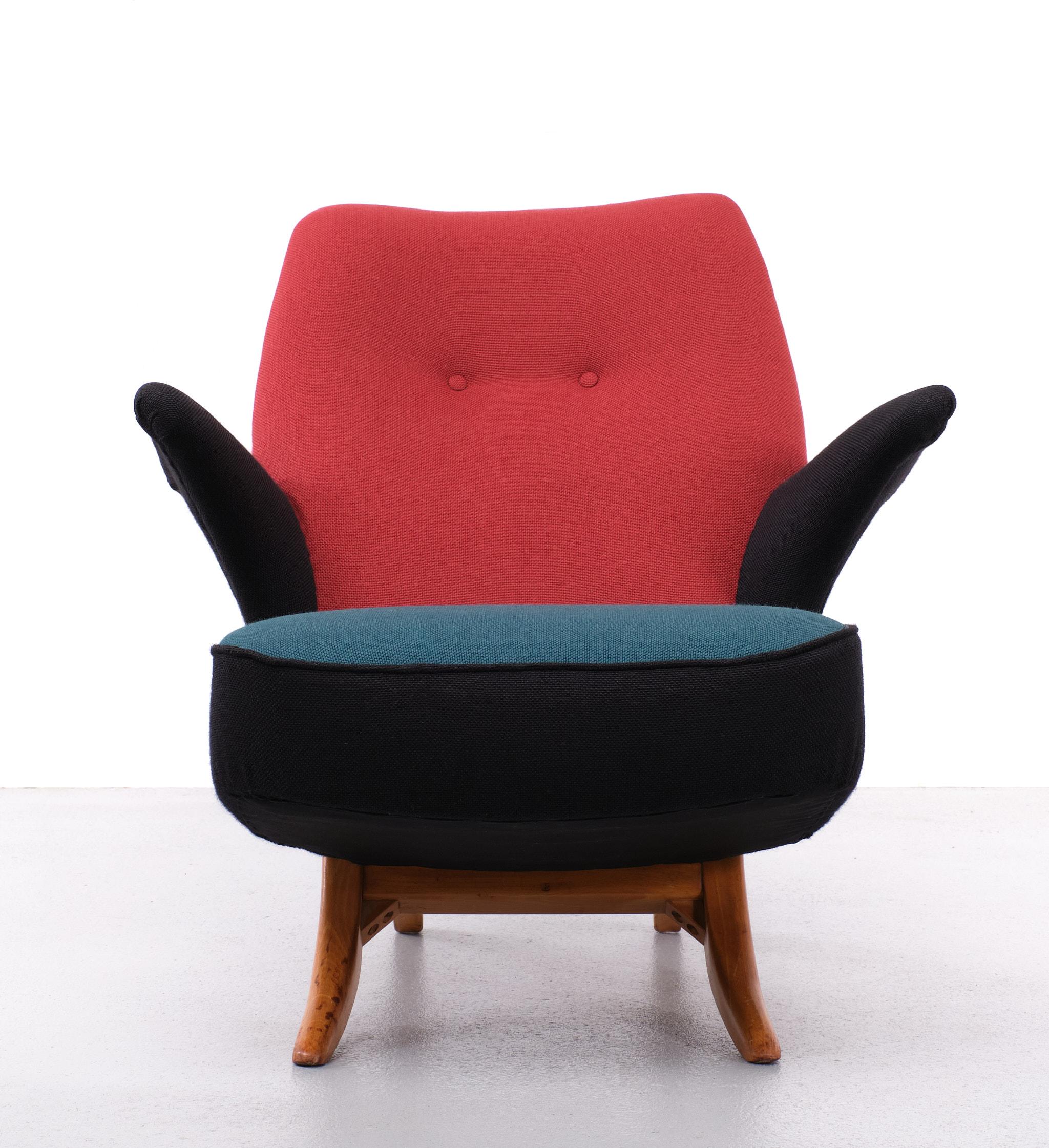 Congo & Penguin Lounge chairs Design Theo Ruth for  Artifort, 1950s In Good Condition In Den Haag, NL