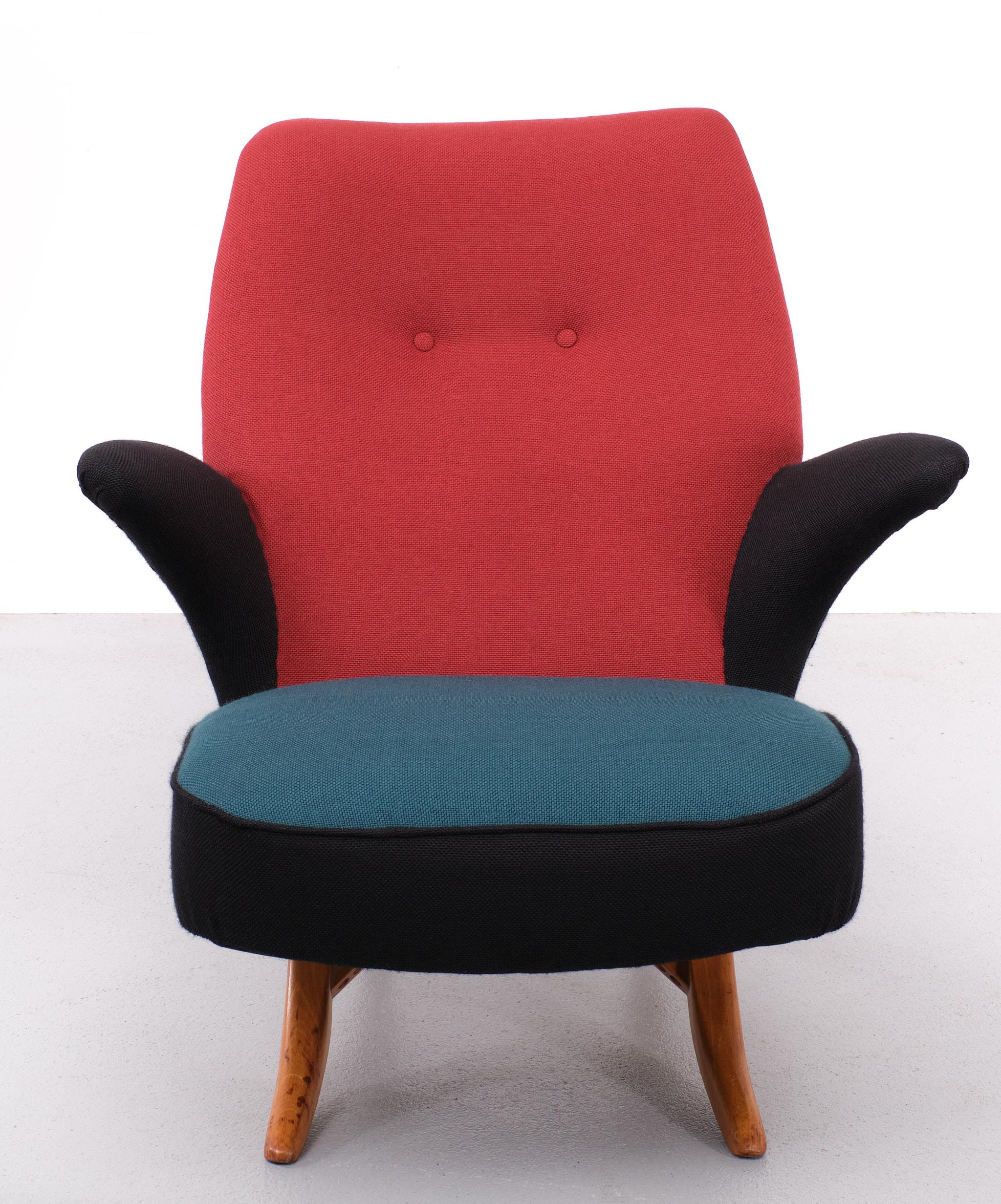 Mid-20th Century Congo & Penguin Lounge chairs Design Theo Ruth for  Artifort, 1950s