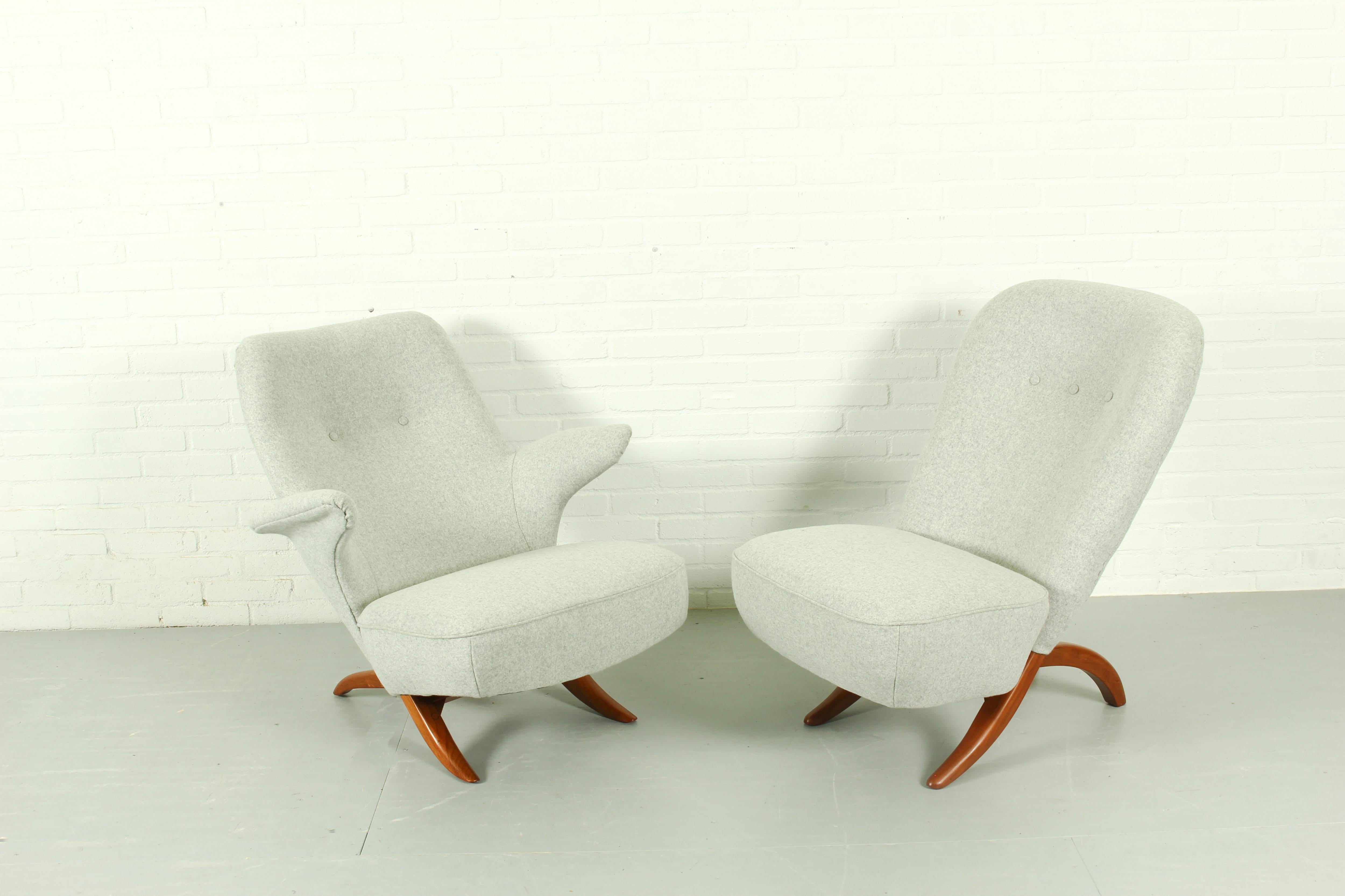 Congo & Pinguin Lounge Chair von Theo Ruth für Artifort, Niederlande, 1957  (Moderne der Mitte des Jahrhunderts) im Angebot