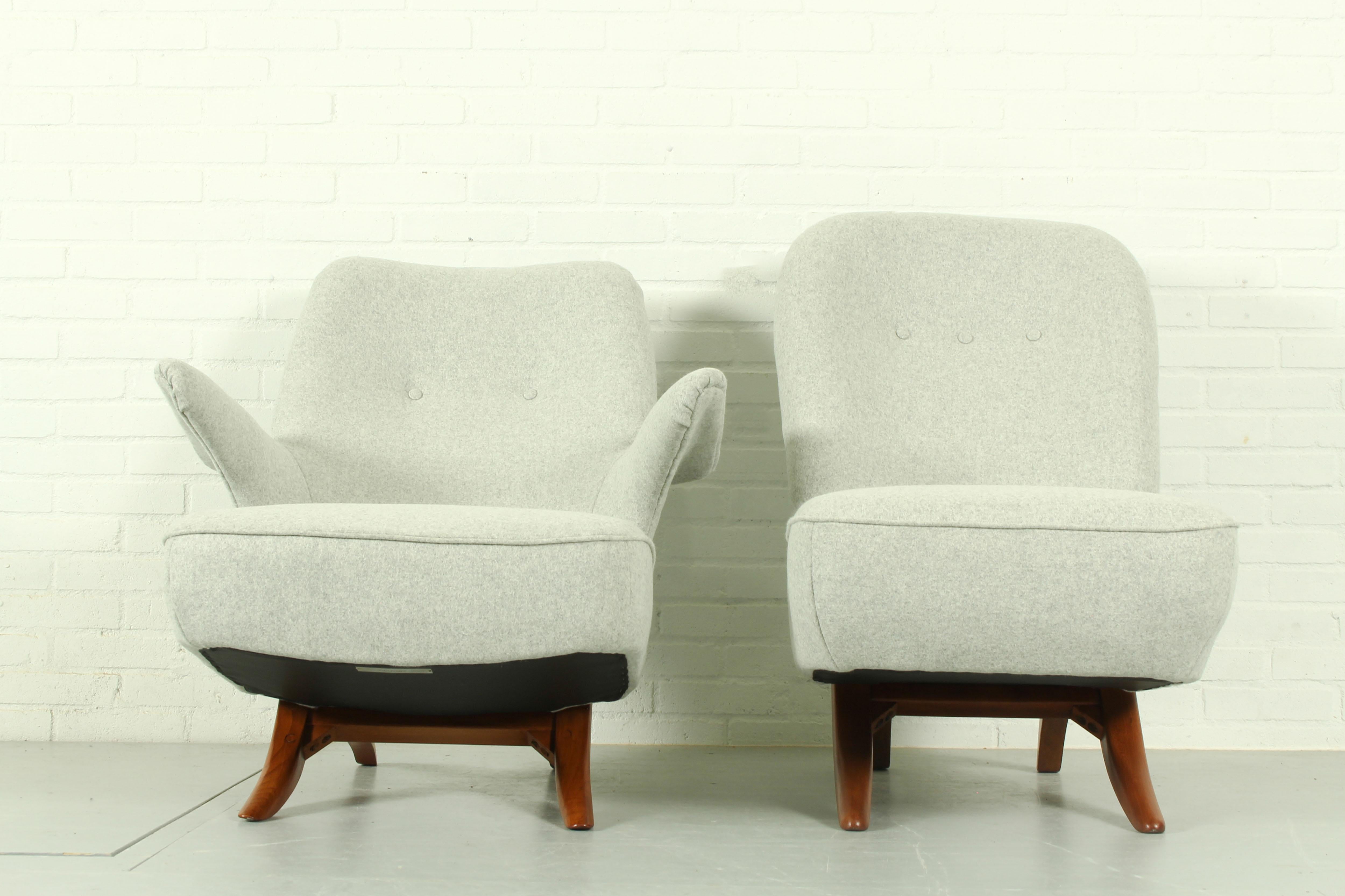 20th Century Congo & Pinguin Lounge Chair by Theo Ruth for Artifort, the Netherlands, 1957  For Sale
