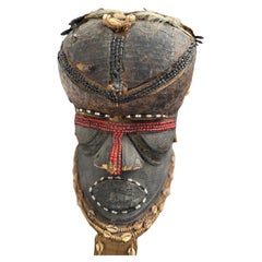 Used Congolese Kuba Bwoon Helmet Mask