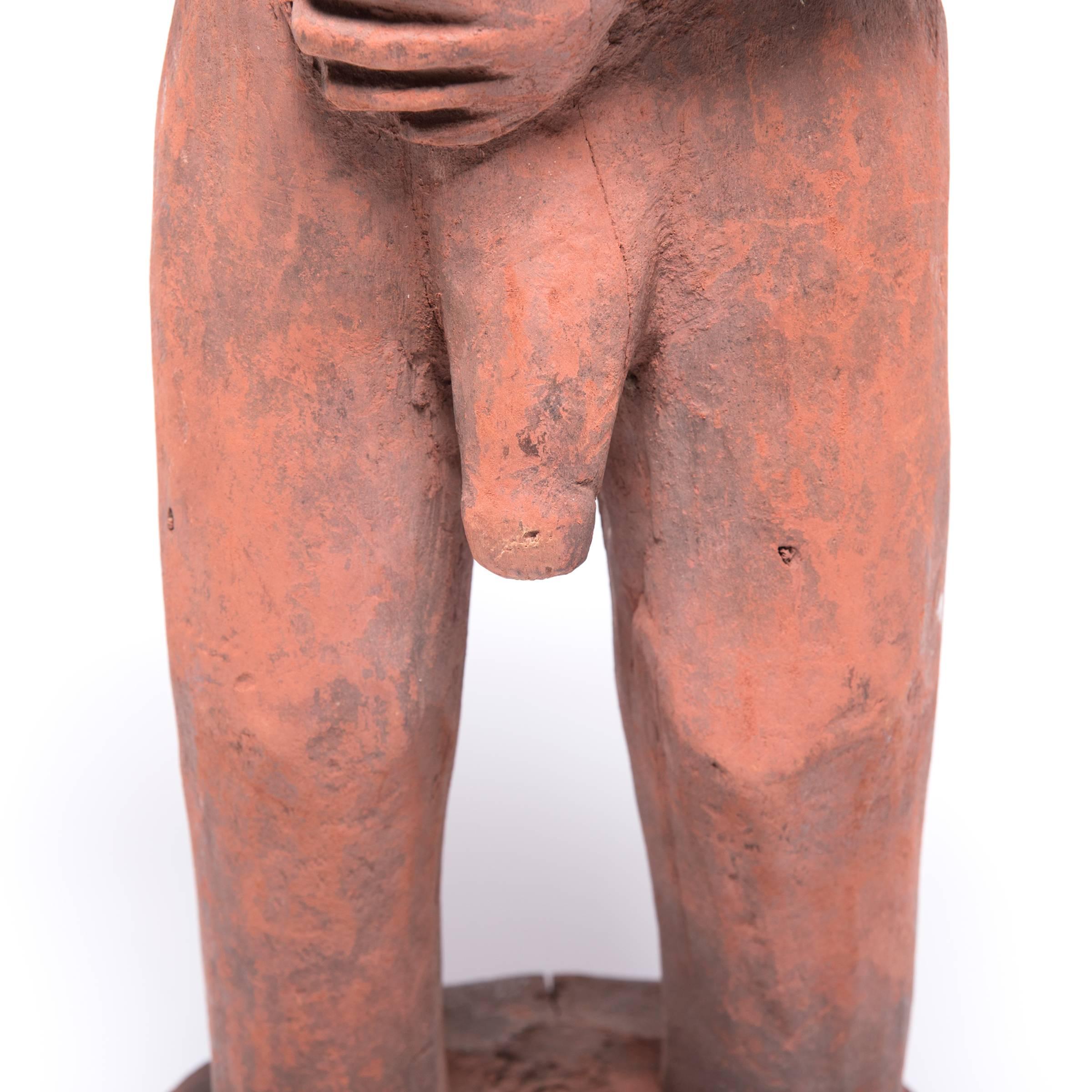 20th Century Painted African Pende Altar Figure, c. 1900 For Sale