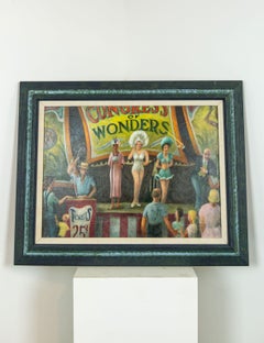 Congress of Wonders Circus Painting by Dennis Meighan Burlingame NY