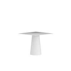 Conic Square Dining Table - White