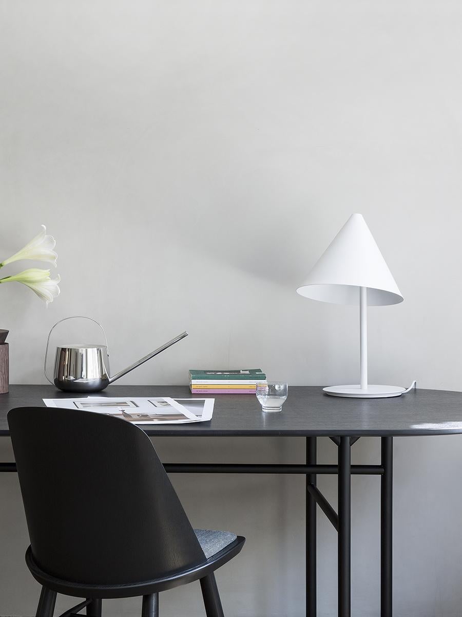 Powder-Coated Conic Table Lamp, White Designed by Thomas Bentzen