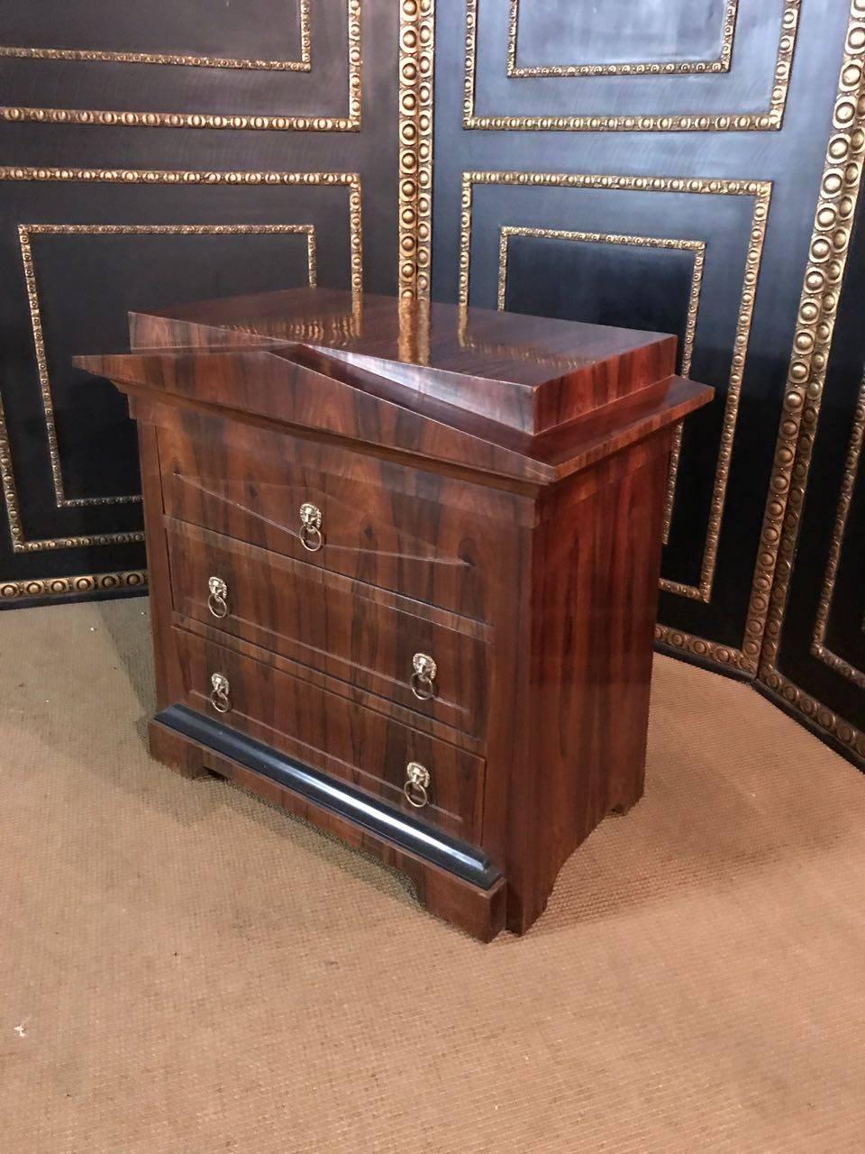 Conical Commode Chest of Drawers / shelve in the antique Biedermeier Style In Good Condition For Sale In Berlin, DE