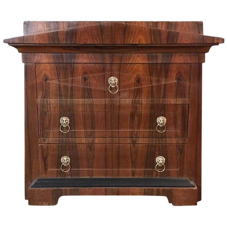 Conical Commode Chest of Drawers / shelve in the antique Biedermeier Style For Sale