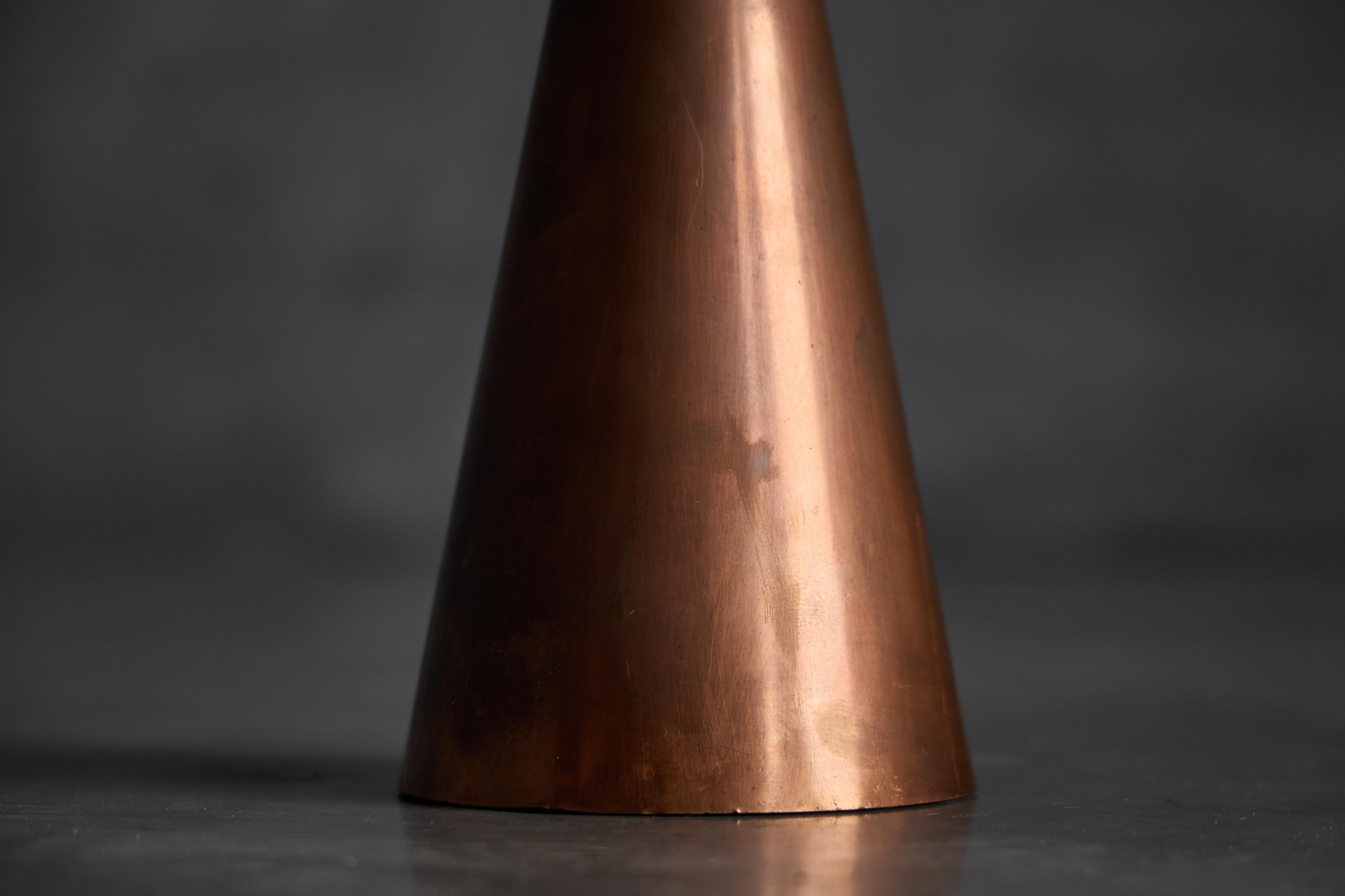 Conical Copper Side Table, France, 1970s For Sale 4