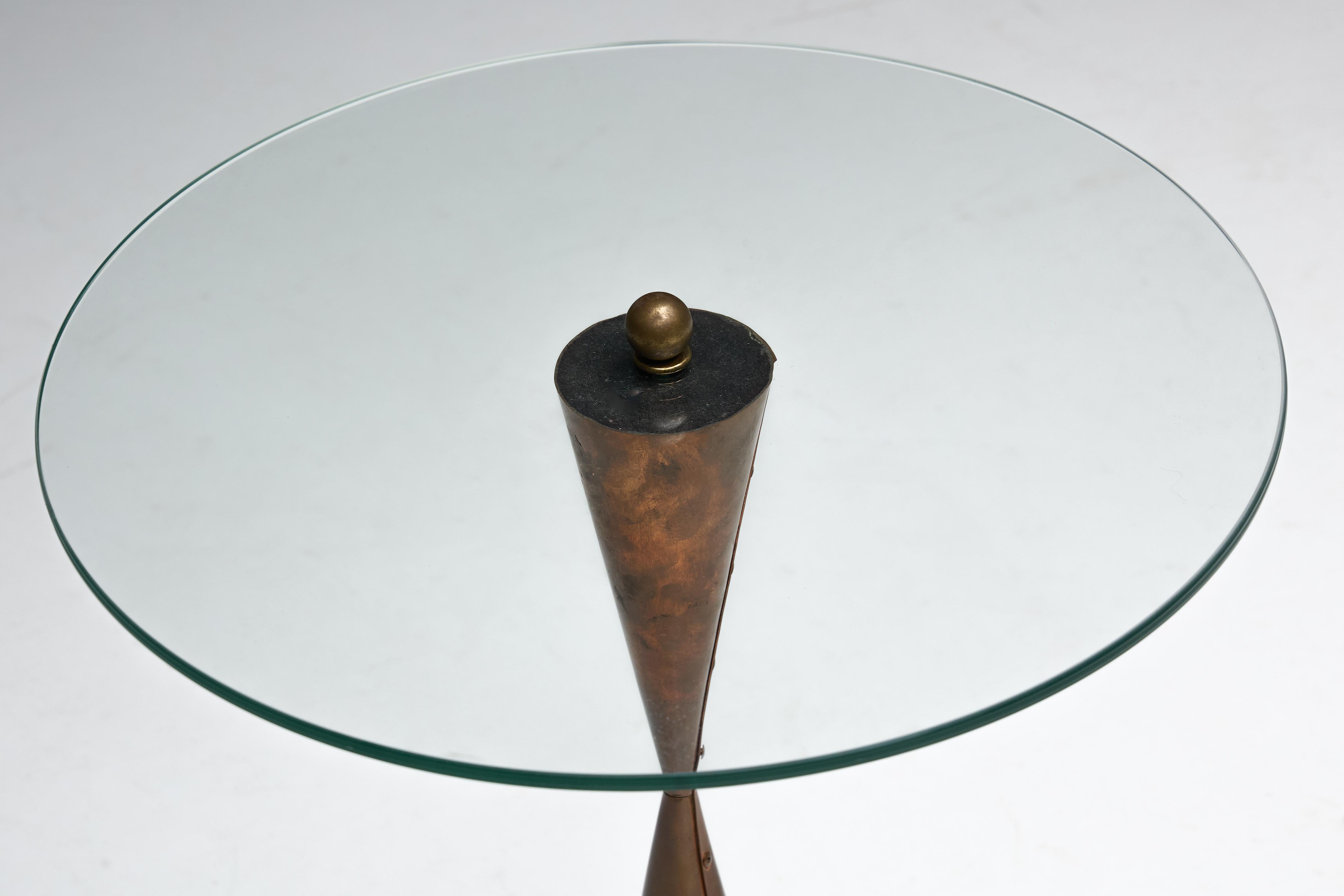 Conical Copper Side Table, France, 1970s For Sale 10
