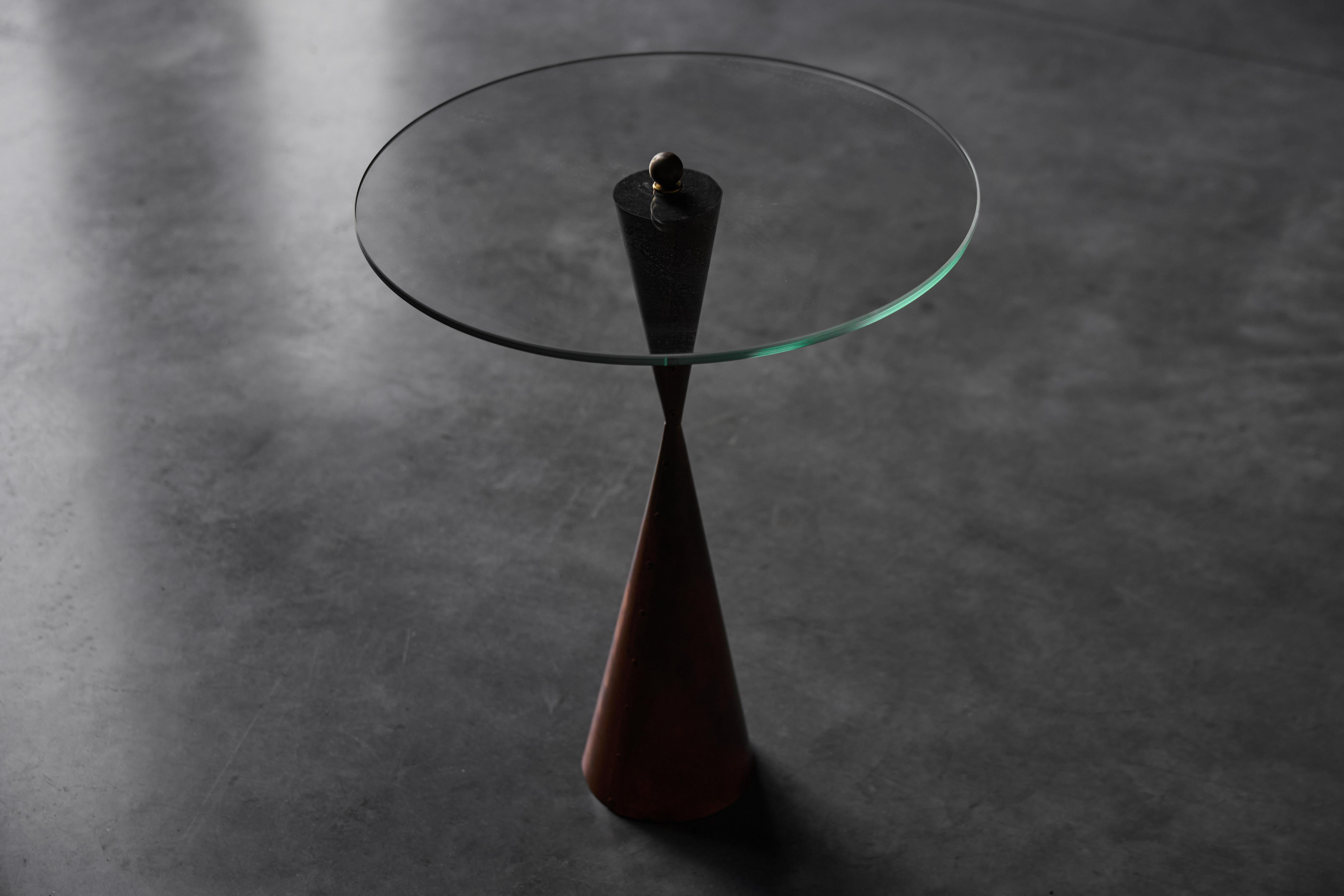 Conical Copper Side Table, France, 1970s For Sale 1