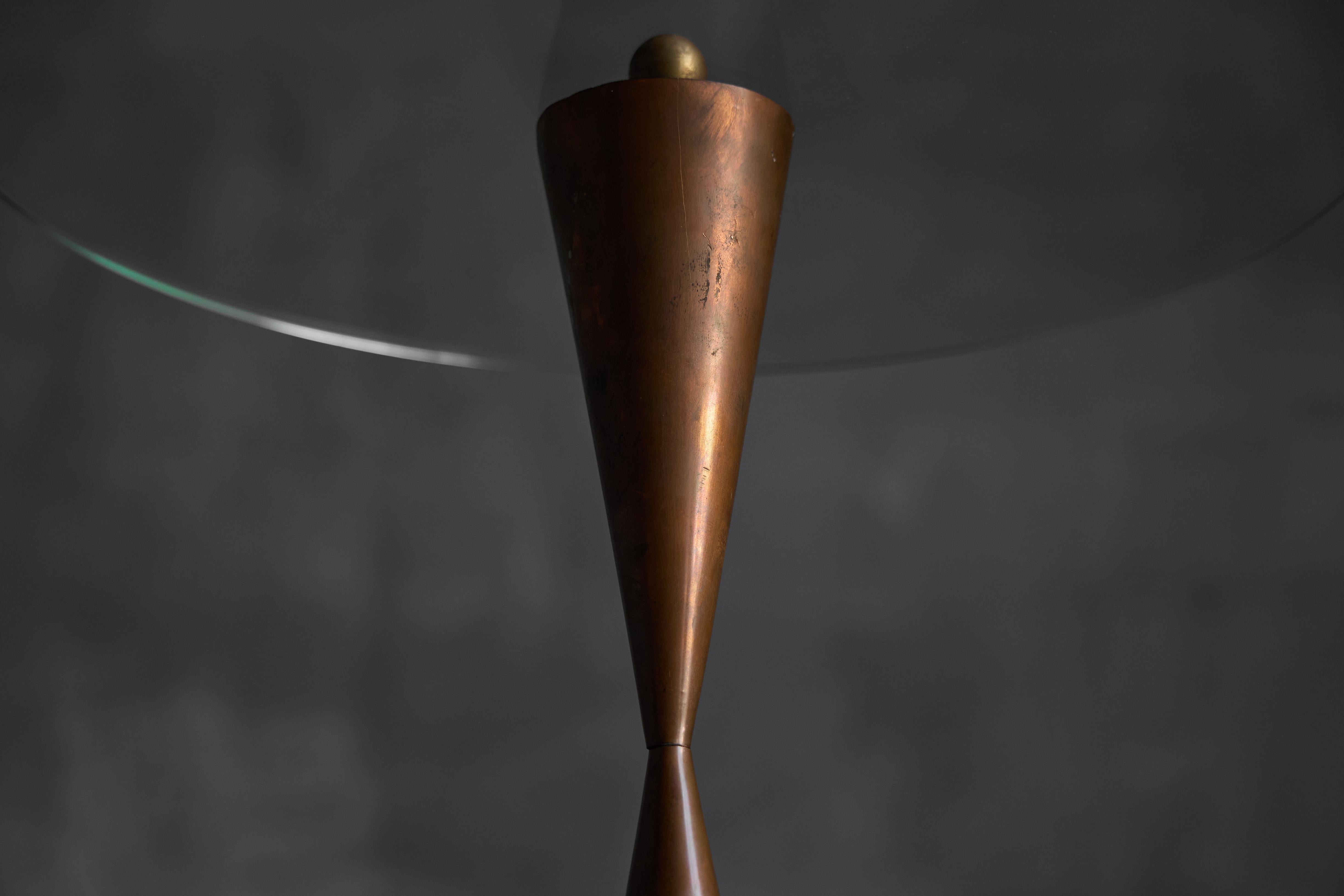 Conical Copper Side Table, France, 1970s For Sale 3