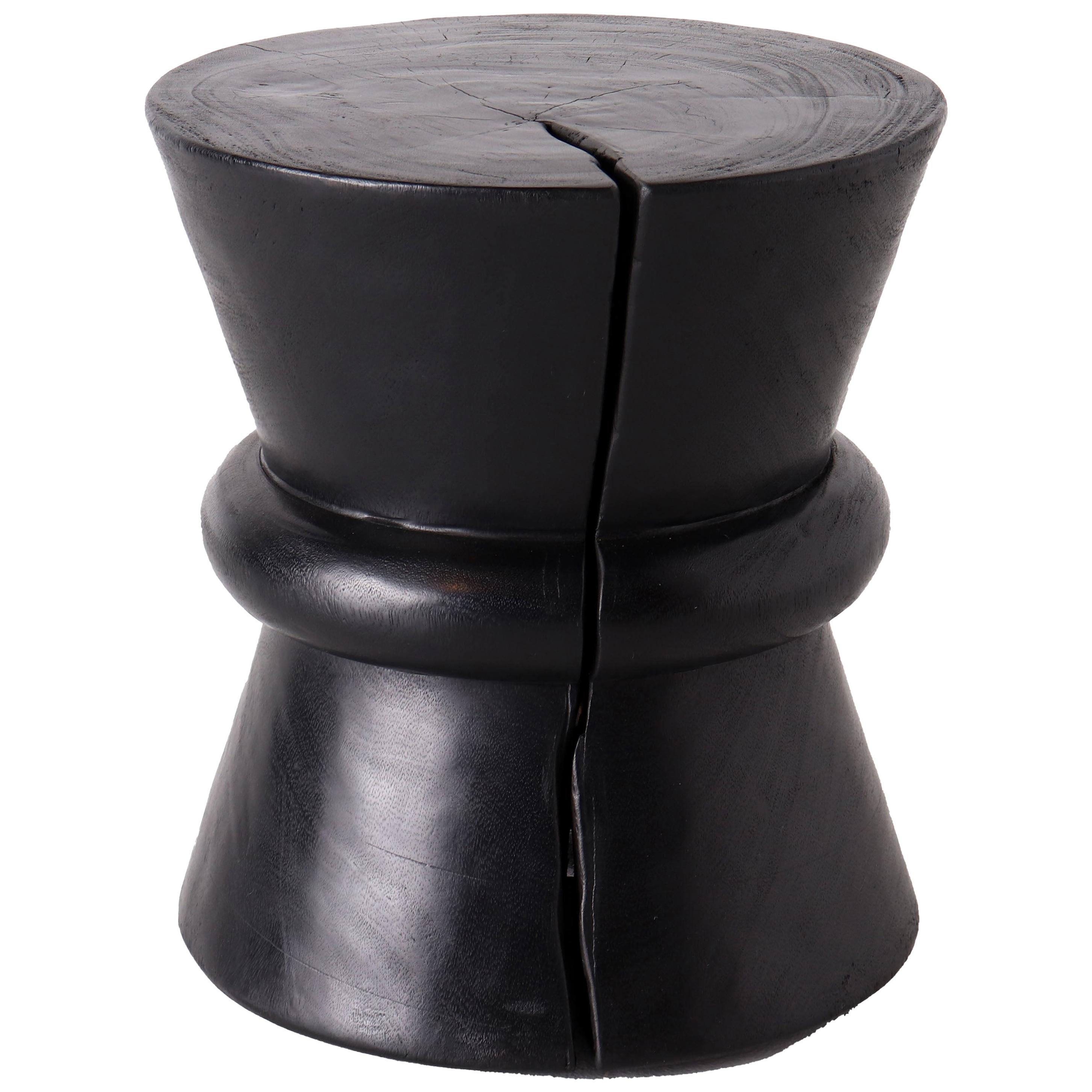 Conical End Table in Ebonized Teak
