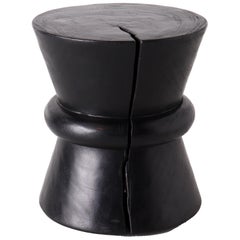 Conical End Table in Ebonized Teak