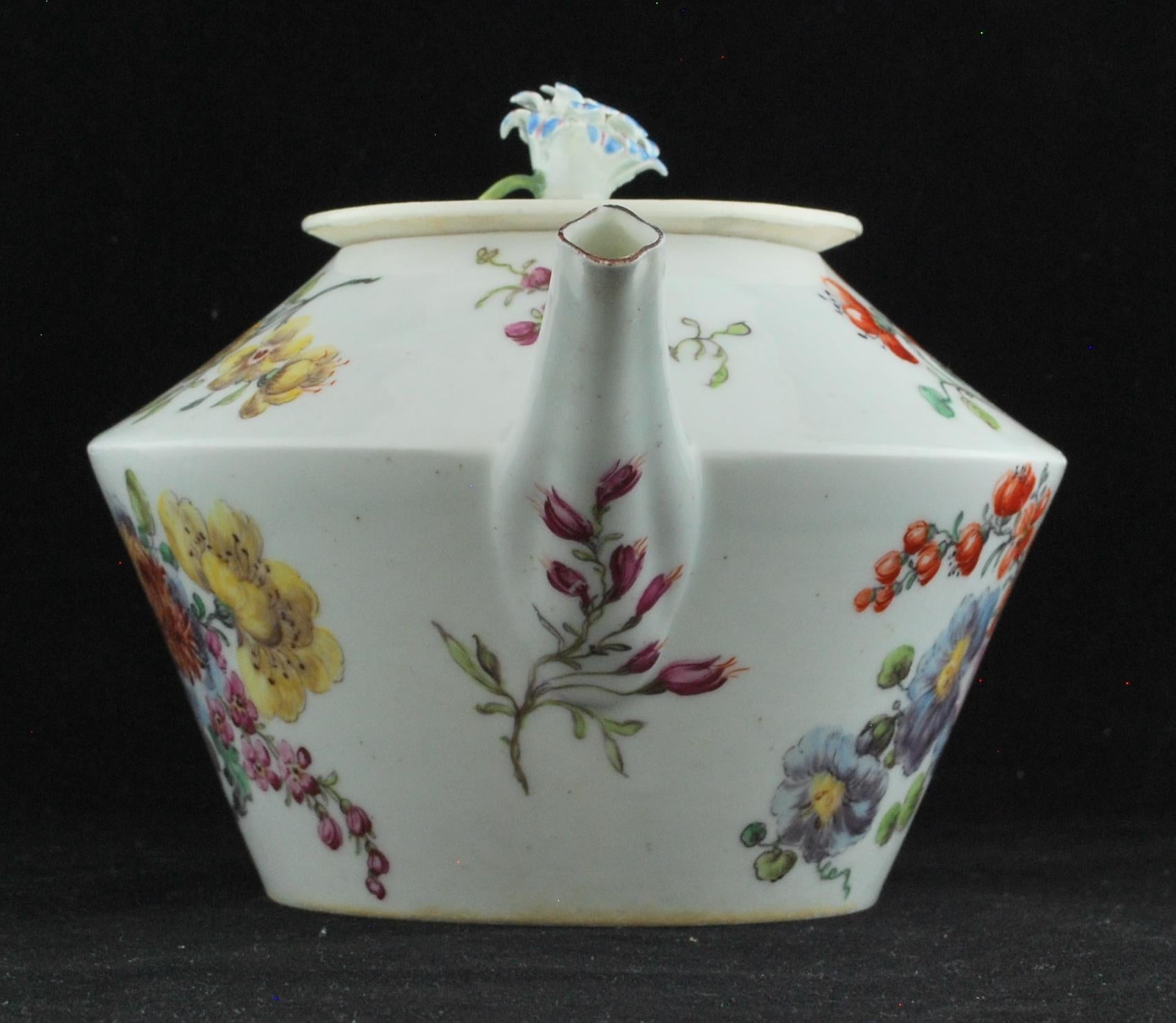 English Conical form Teapot, Chelsea, circa 1755 For Sale