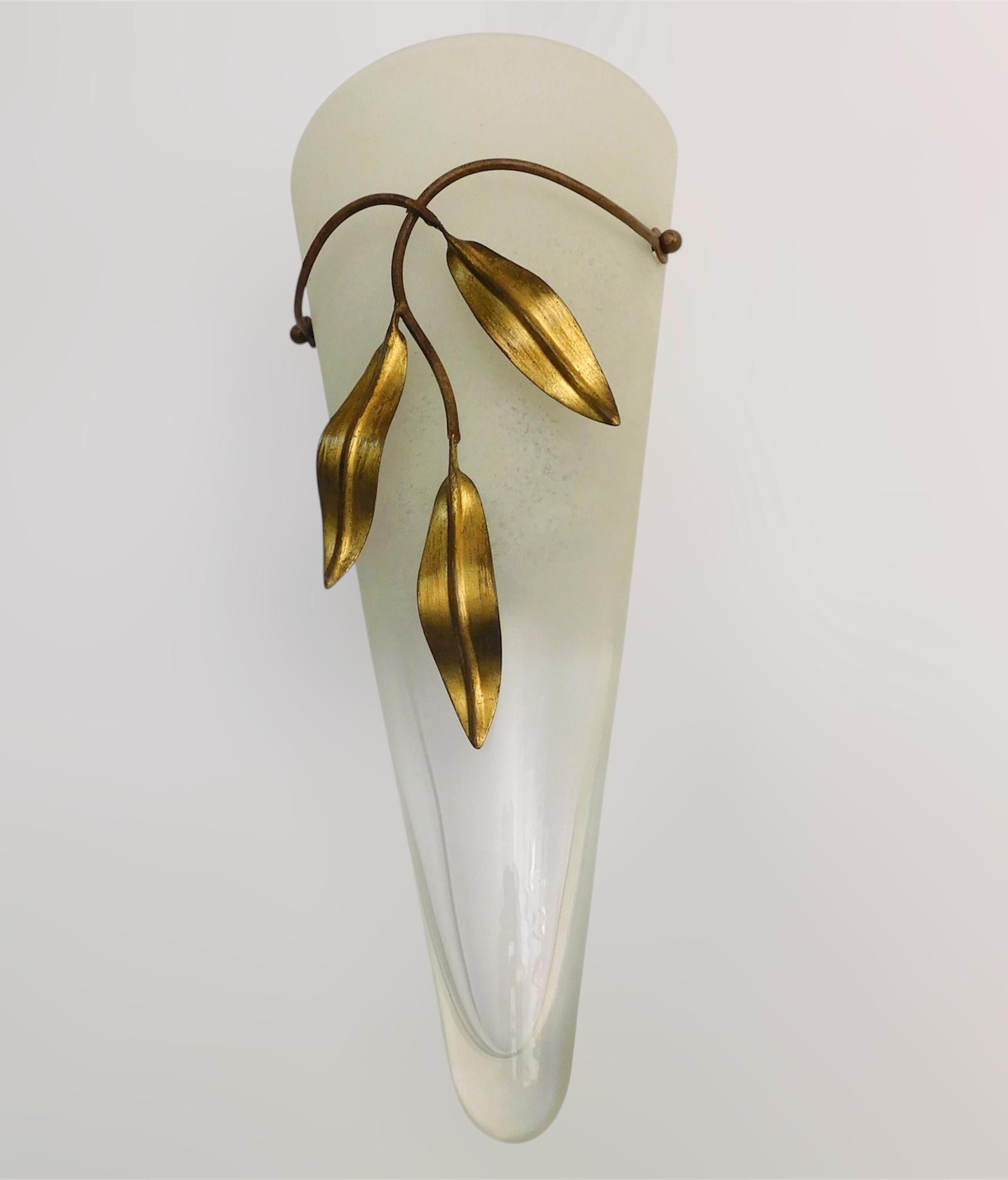 italien Appliques Murano coniques, 3 disponibles en vente