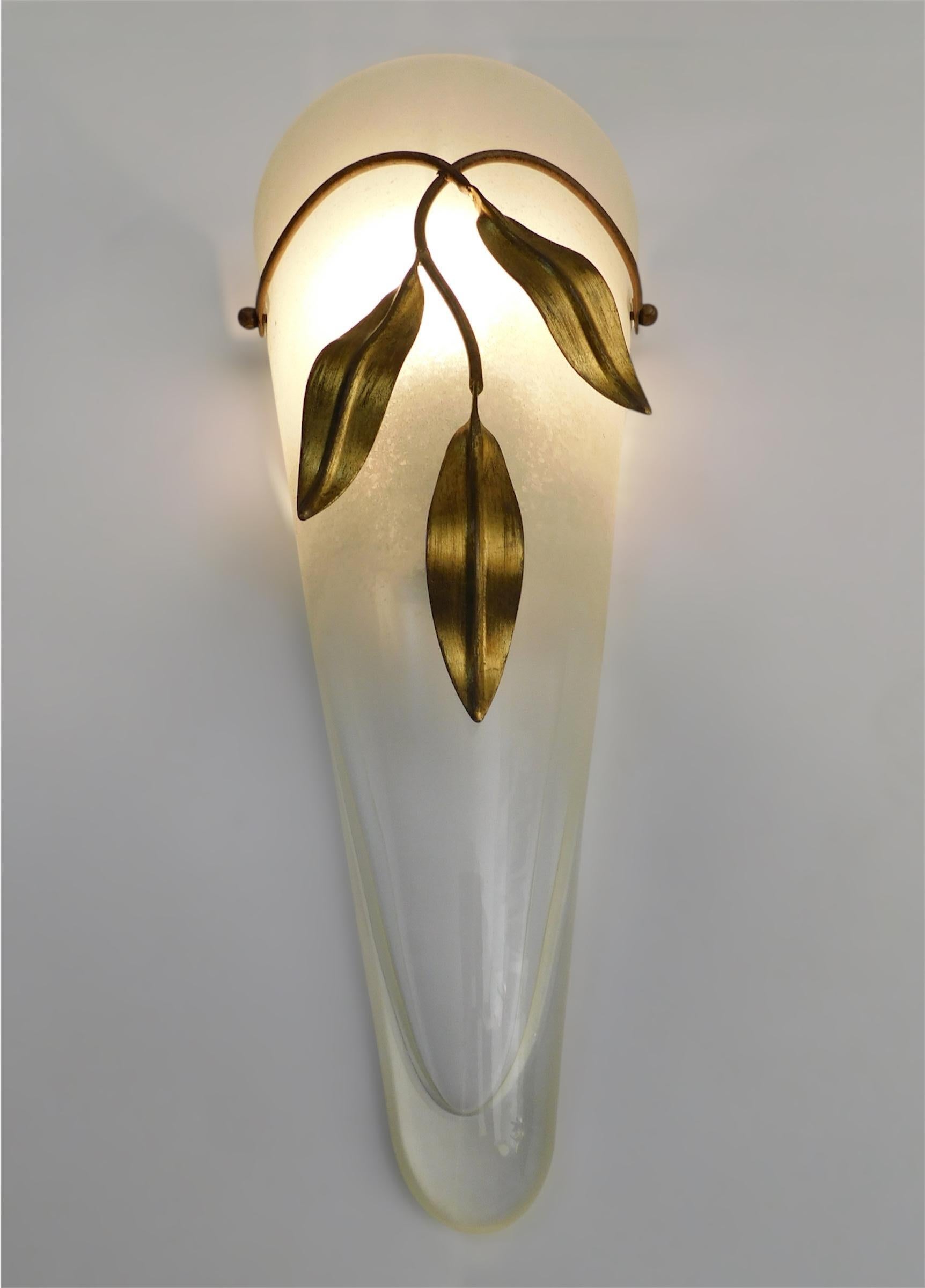 Verre de Murano Appliques Murano coniques, 3 disponibles en vente