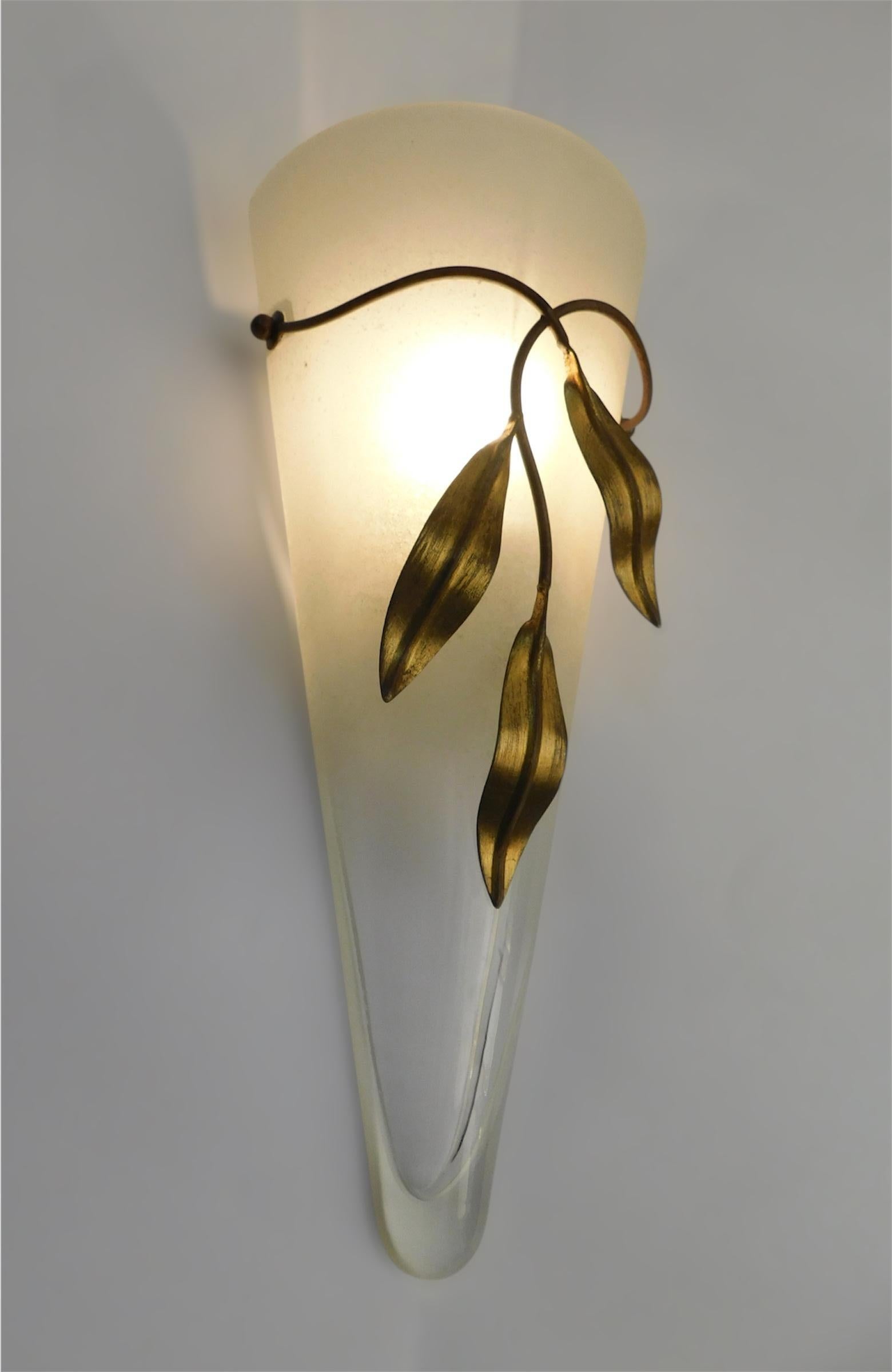 Appliques Murano coniques, 3 disponibles en vente 1