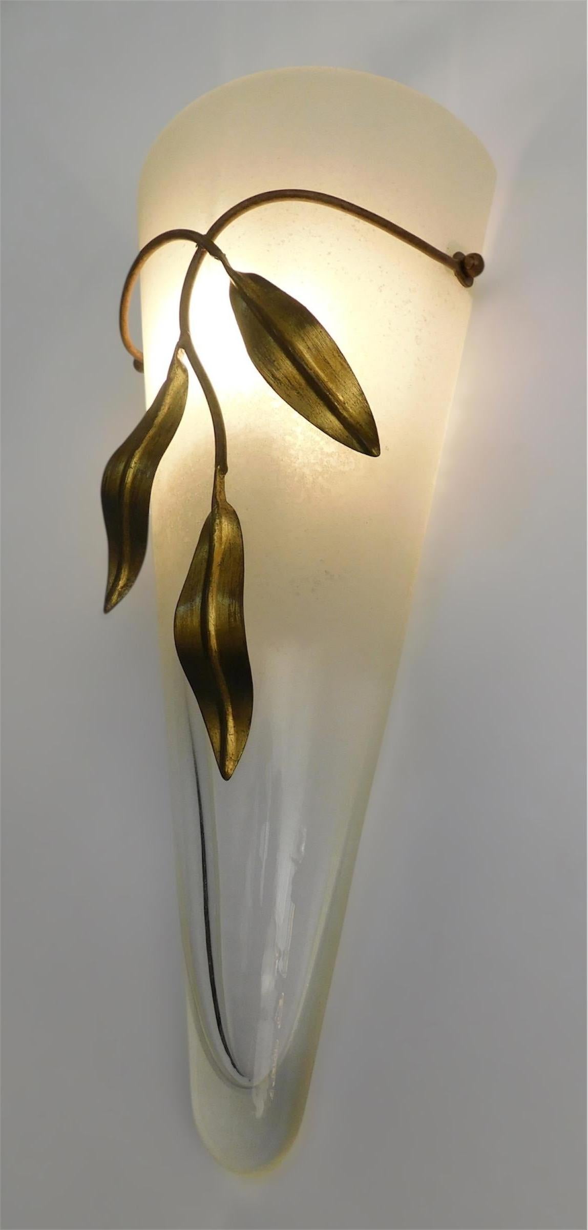 Appliques Murano coniques, 3 disponibles en vente 2