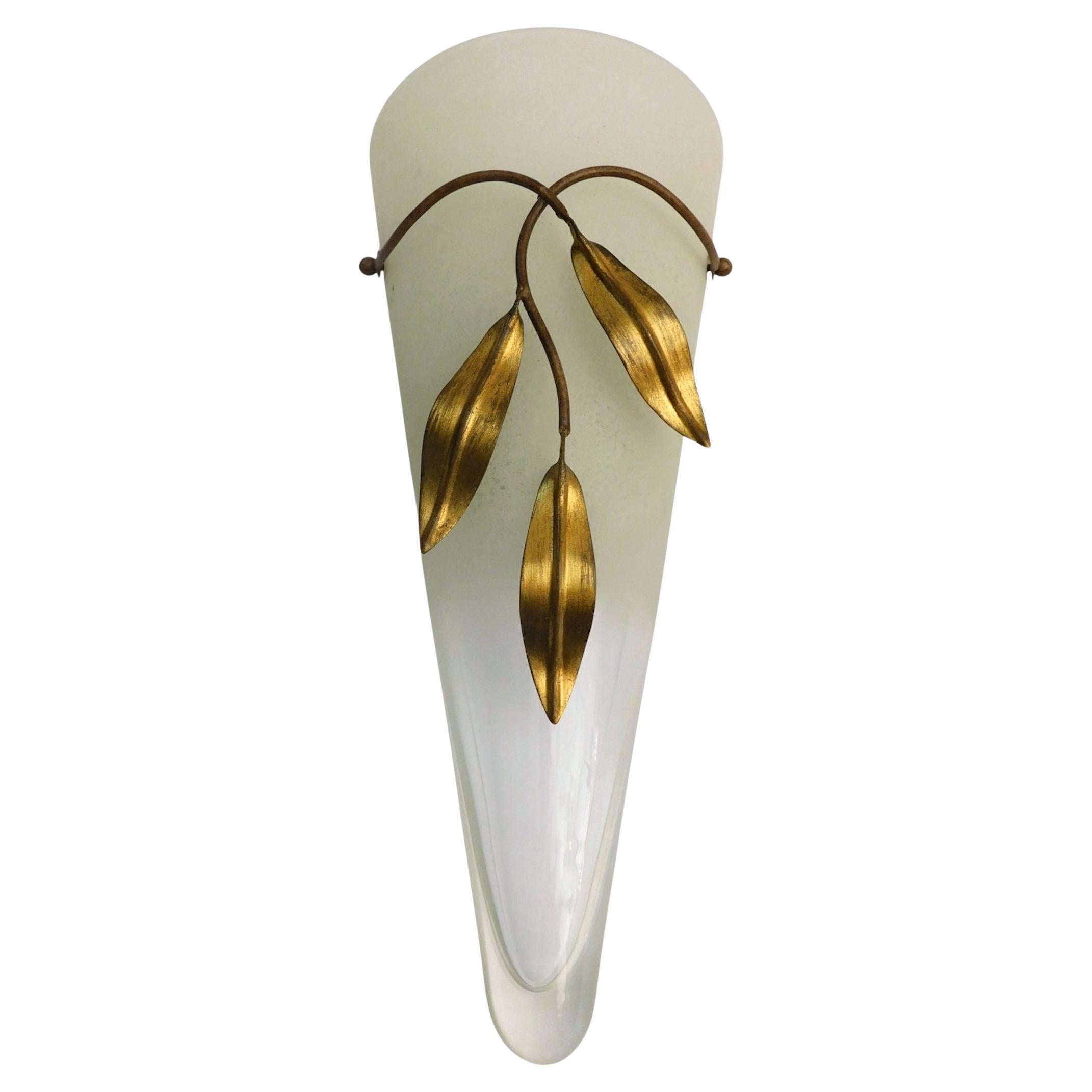 Conical Murano Sconces, 3 Available