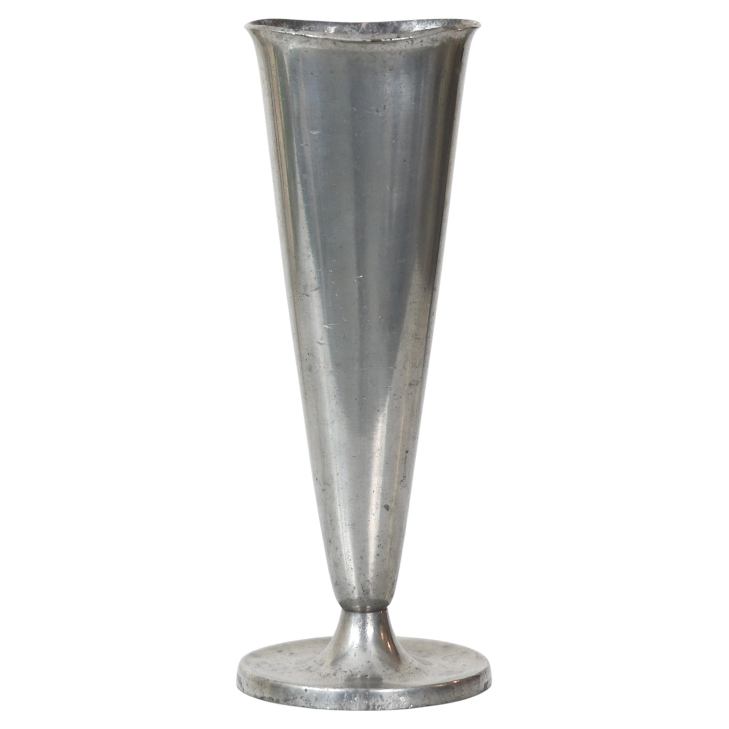 Conical Pewter Vase by Just Andersen, 1950s, Denmark