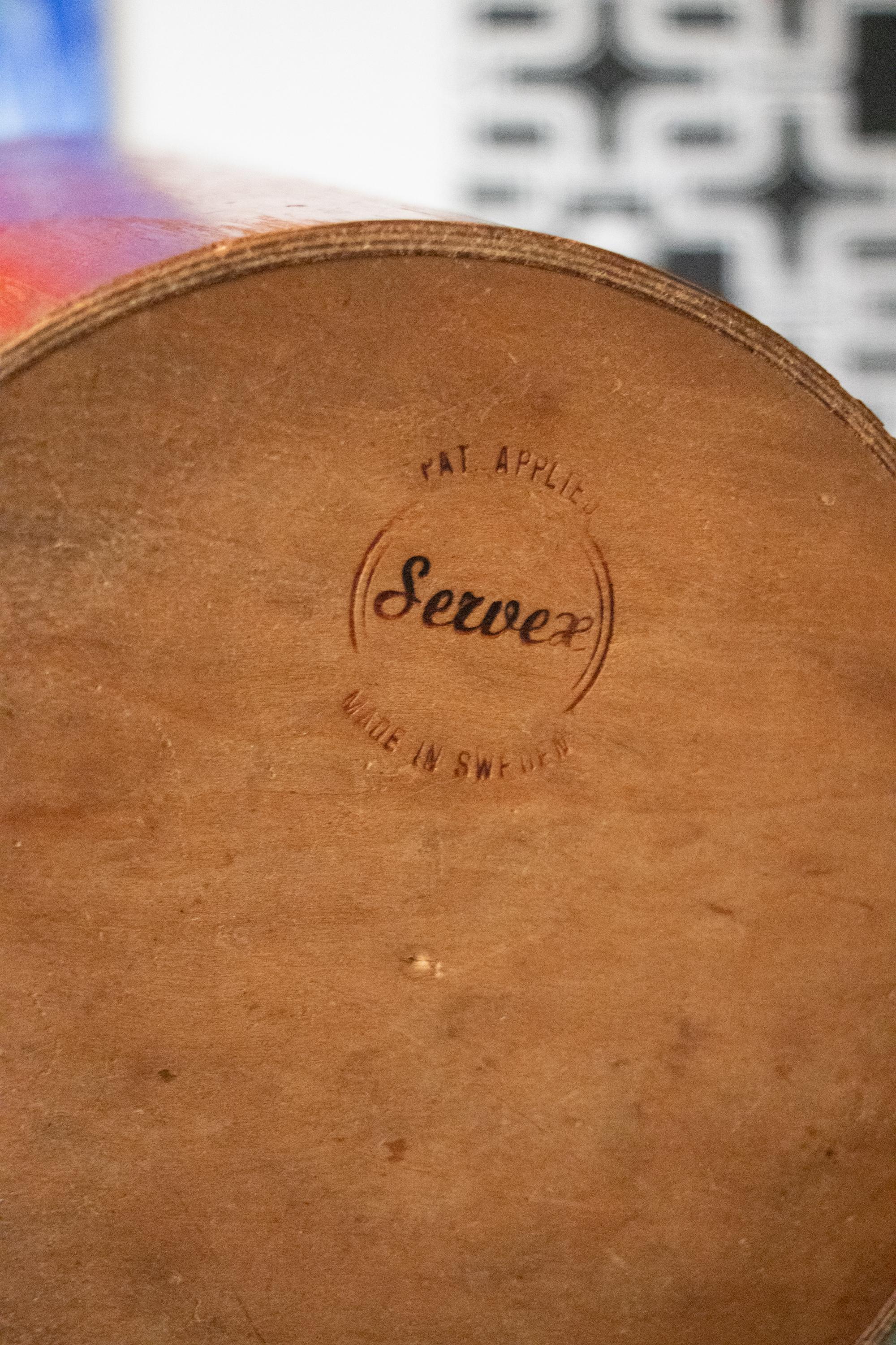 Cestino conico in teak di Martin Aberg per Servex Svezia 1960s In condizioni buone in vendita a Niederdorfelden, Hessen