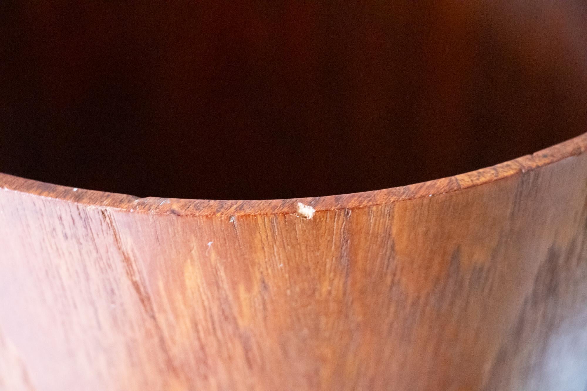 Teak Cestino conico in teak di Martin Aberg per Servex Svezia 1960s in vendita