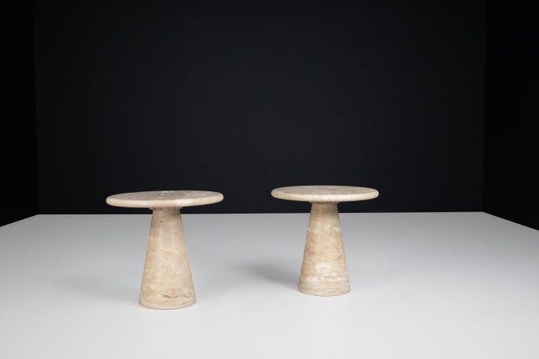 Conical Travertine Side Table, Italy, the 1980s   For Sale 3
