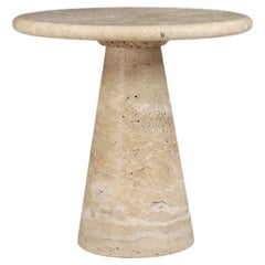 Retro Conical Travertine Side Table, Italy, the 1980s  