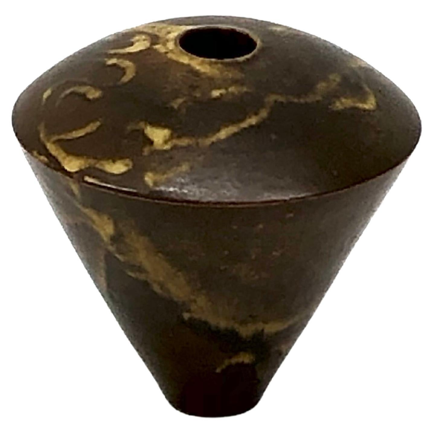 Conical vase by Robert Deblander For Sale