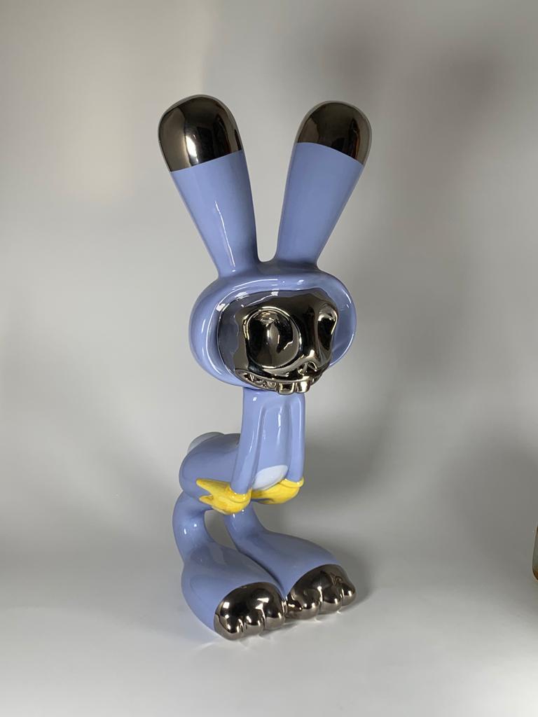 Contemporary Coniglieschio Ceramic Sculpture by Massimo Giacon for Superego Editions, Italy For Sale