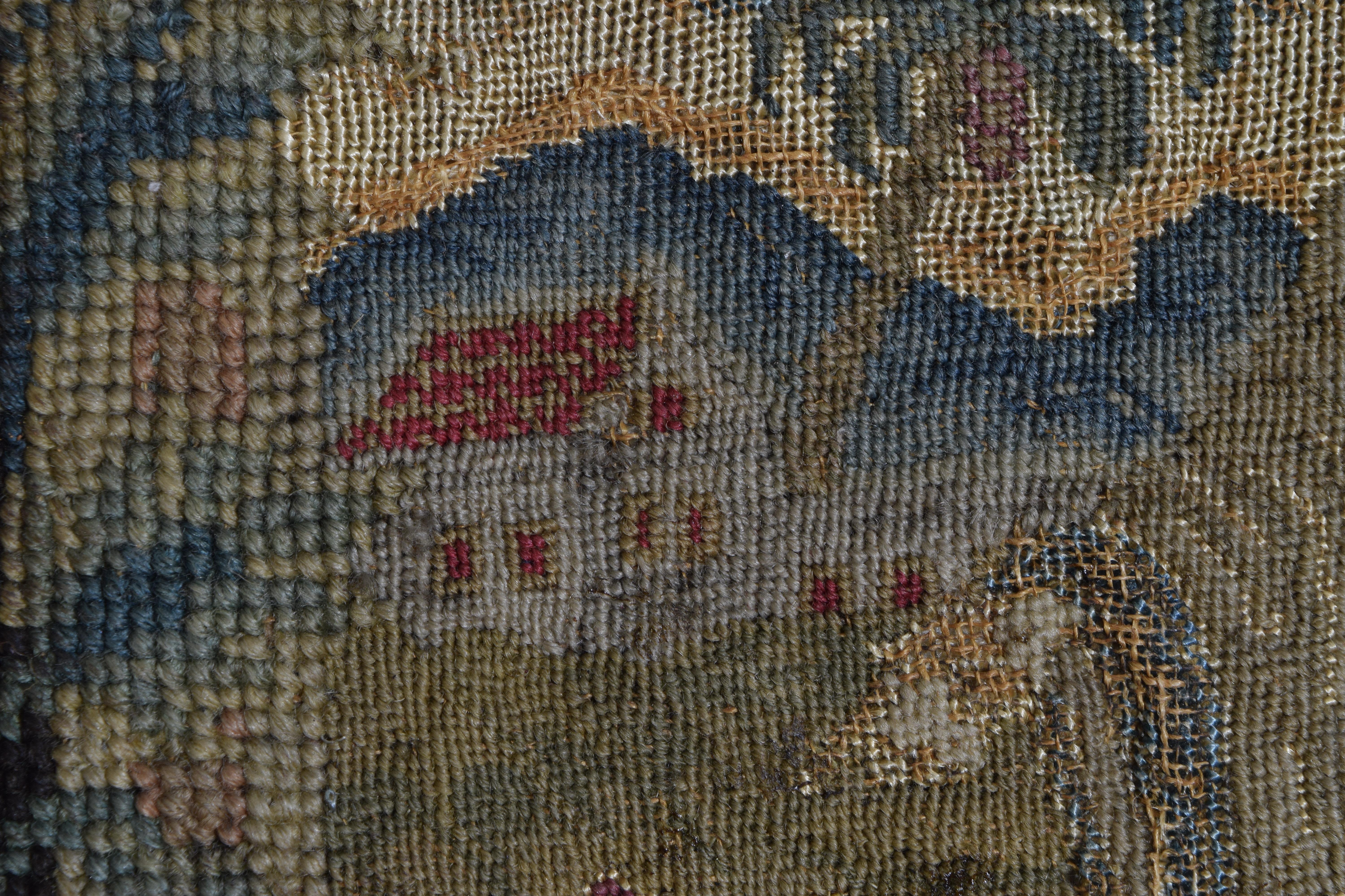 Conintental Frame Tapestry Fragement, Early 18th Century 1