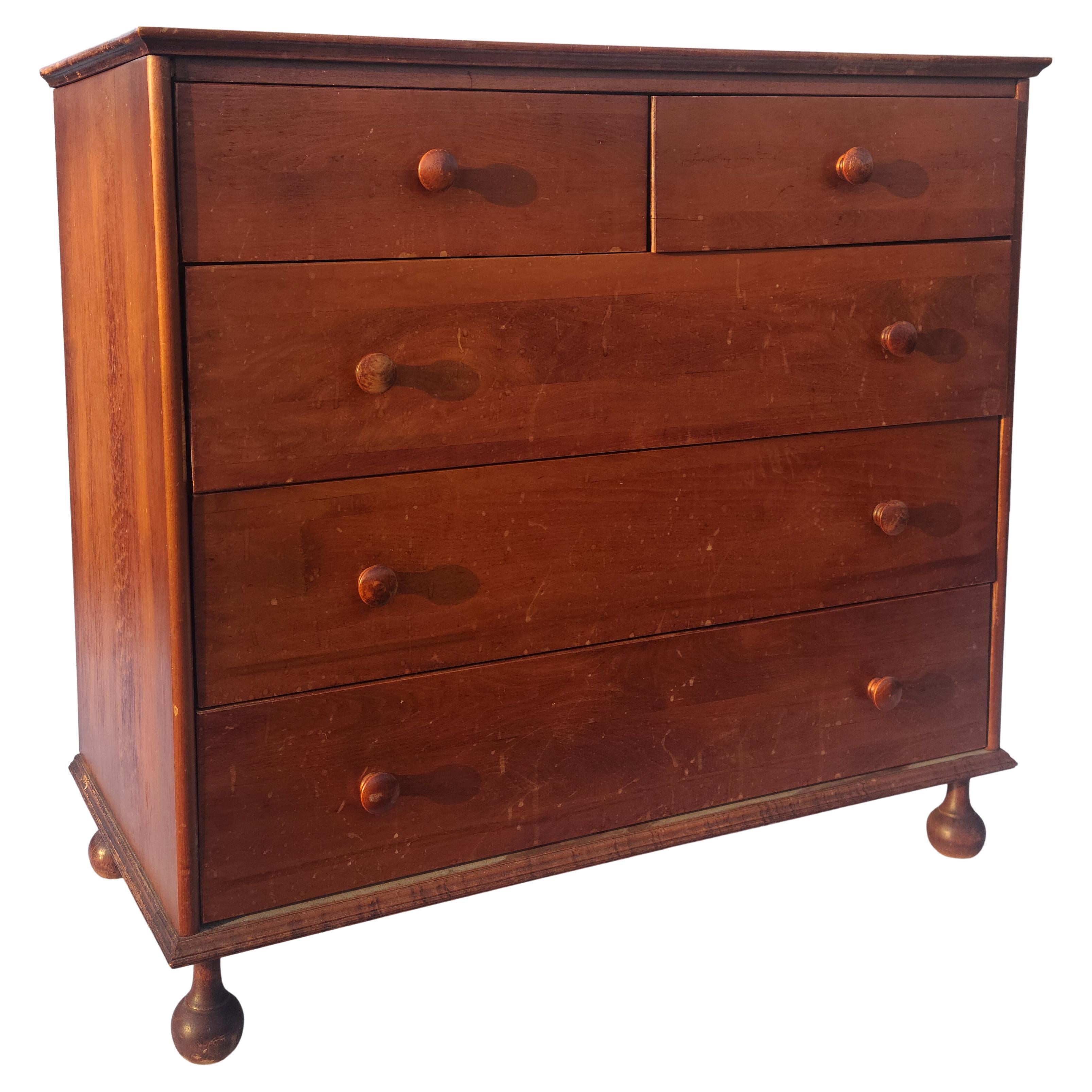 Connant Ball Revival 5 Drawer Low Chest Nice Legs For Sale 3