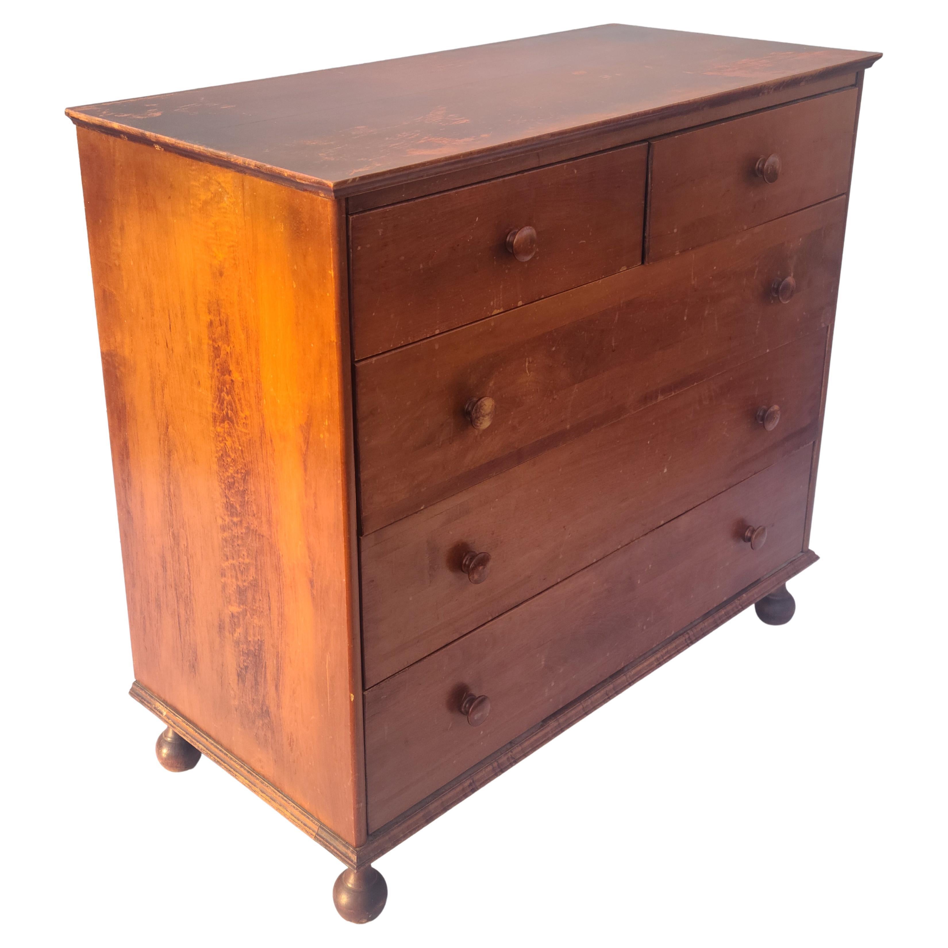 Connant Ball Revival 5 Drawer Low Chest Nice Legs For Sale 5