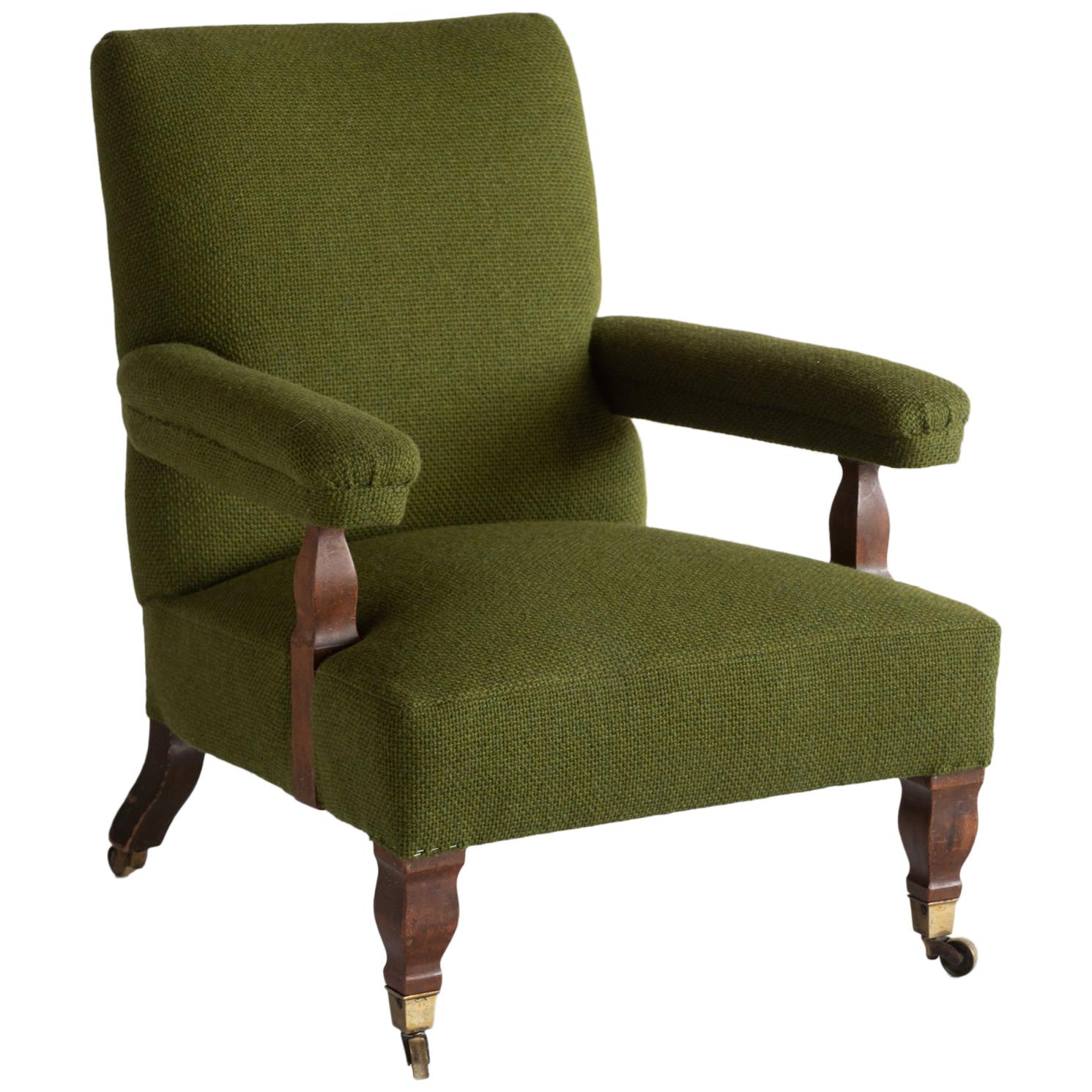 Connaught Upholstered Armchair, England, circa 1890