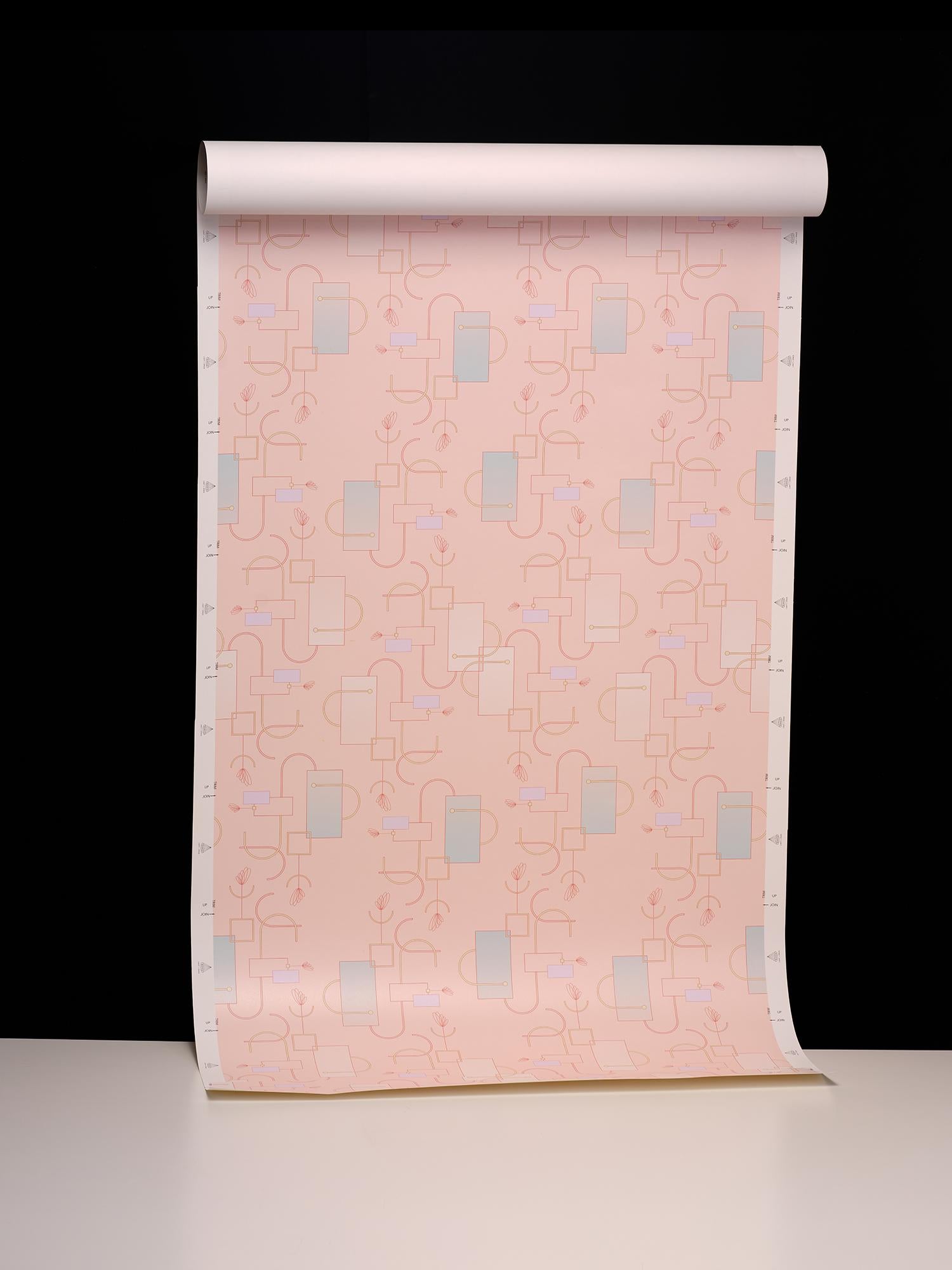 Paper Connect Art Deco Inspired Ombre Wallpaper For Sale