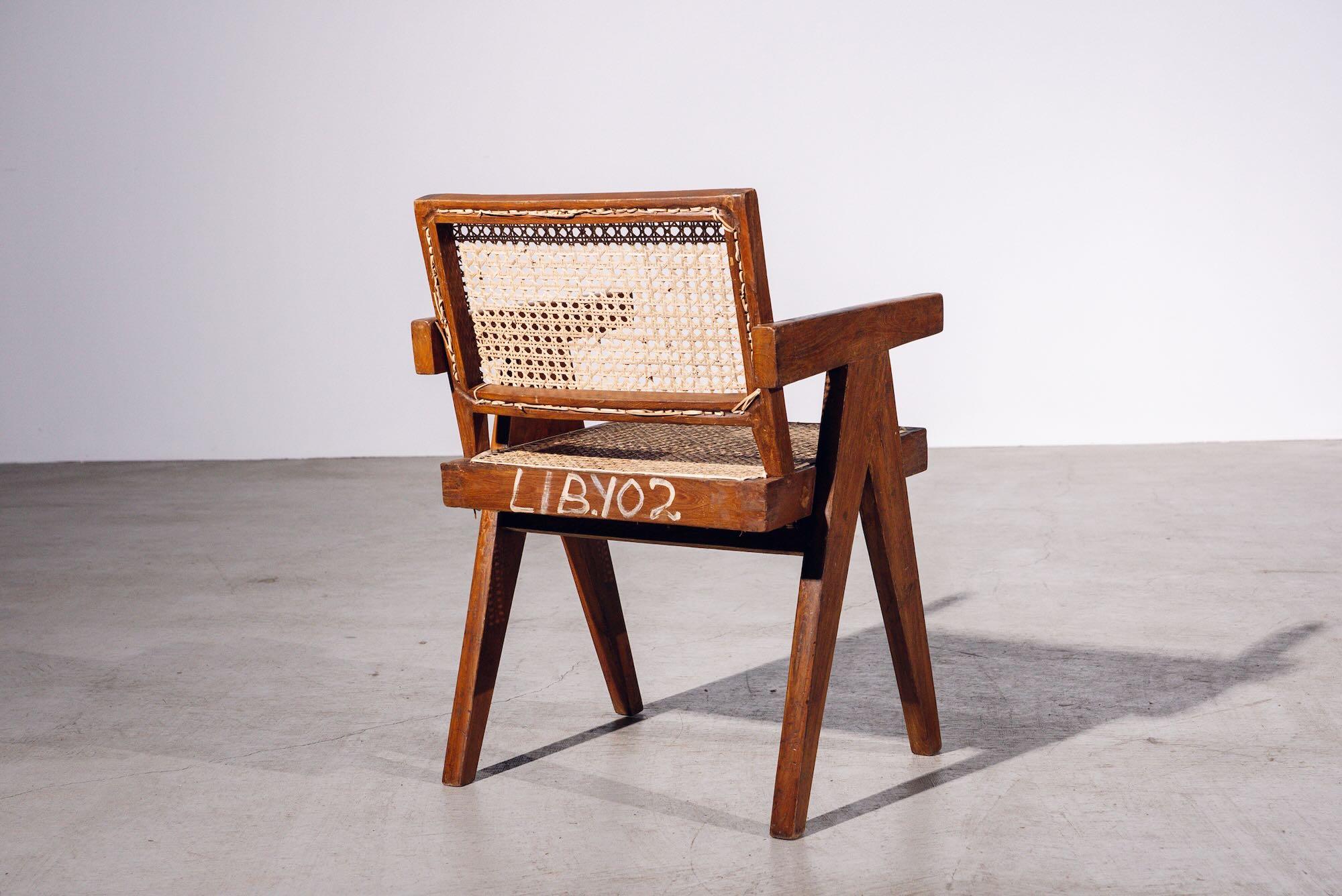 Indian Connect Back Chair by Pierre Jeanneret for Chandigarh, India, Circa 1955-56 For Sale