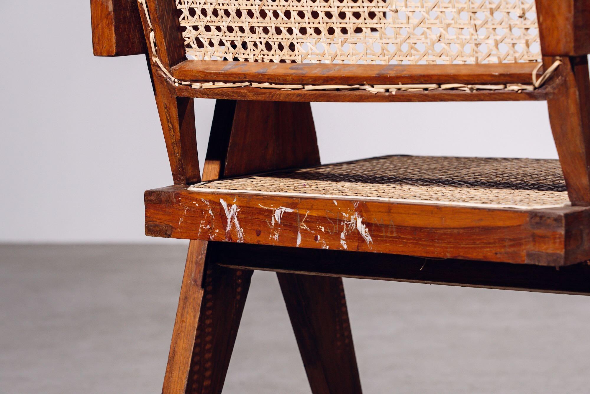 Connect Back Chair by Pierre Jeanneret for Chandigarh, India, Circa 1955-56 In Good Condition For Sale In Tokyo, JP