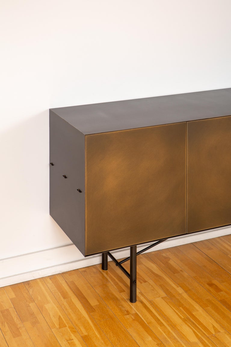 Connect Credenza or Sideboard Customizable in Steel and Aged
