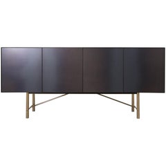 Steel and Bronze Credenza Cabinet Customizable 