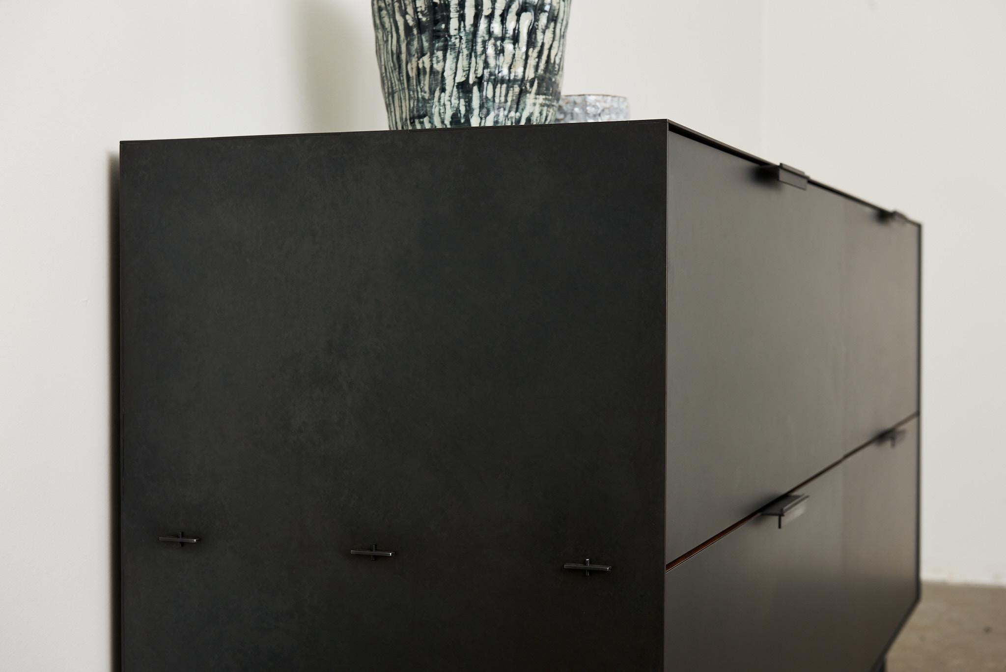 Blackened Connect Filing Cabinet For Sale