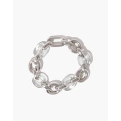 Armband mit verbundenen Loops aus 925er Sterling Silber und Skylight Eco Gem von CLED