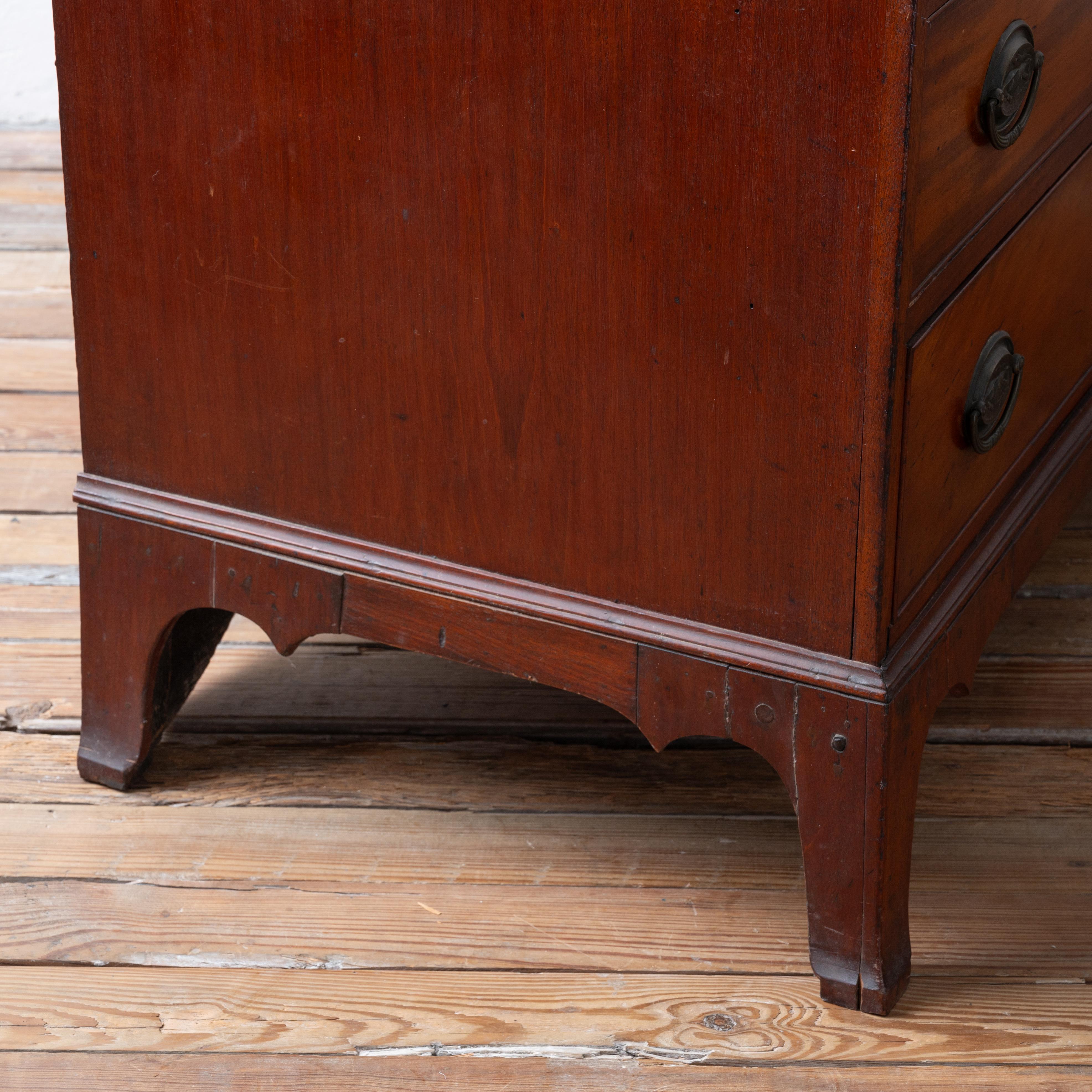 Connecticut Mahogany Slant Front Desk, c.1800 For Sale 9