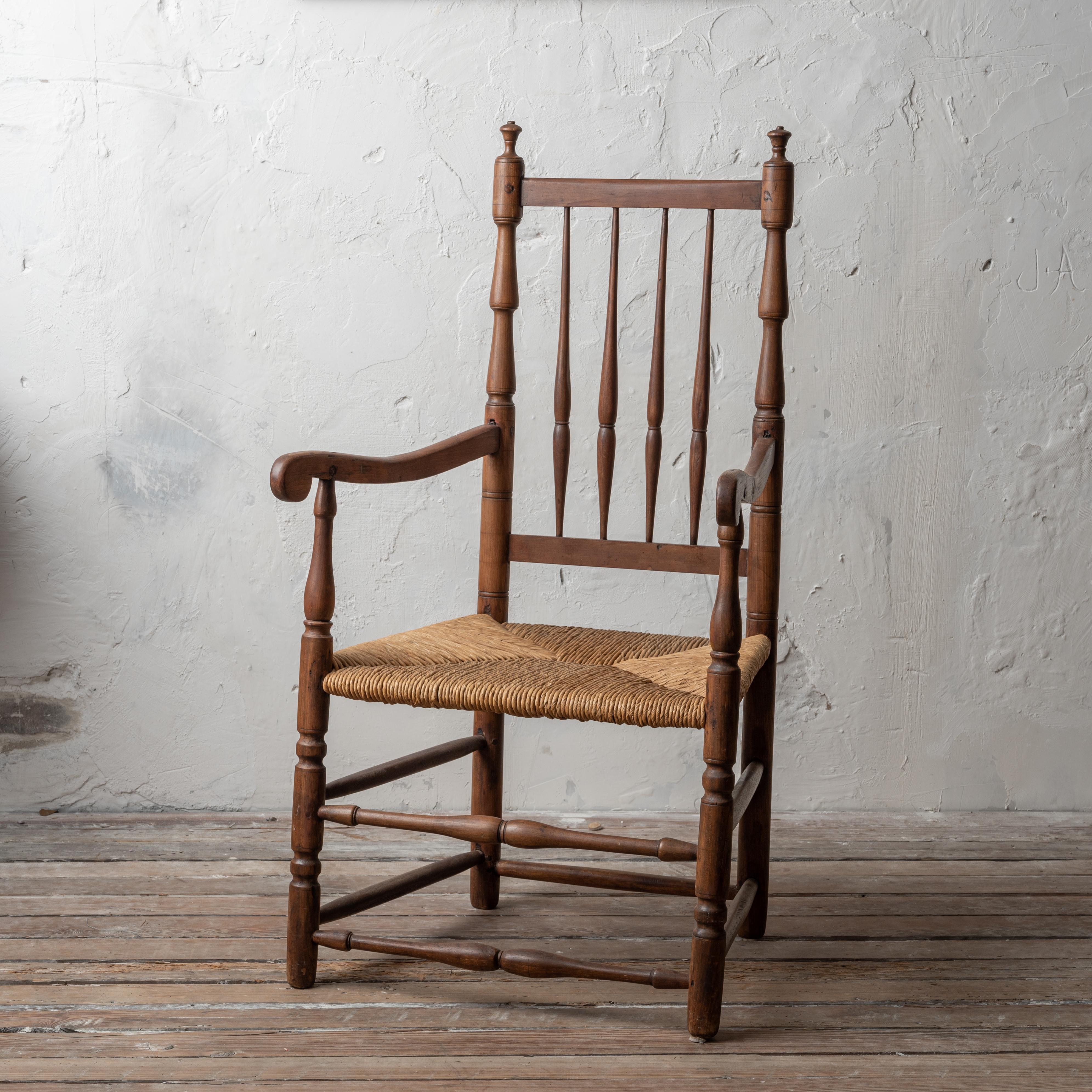 American Connecticut William & Mary Armchair, 18th Century For Sale