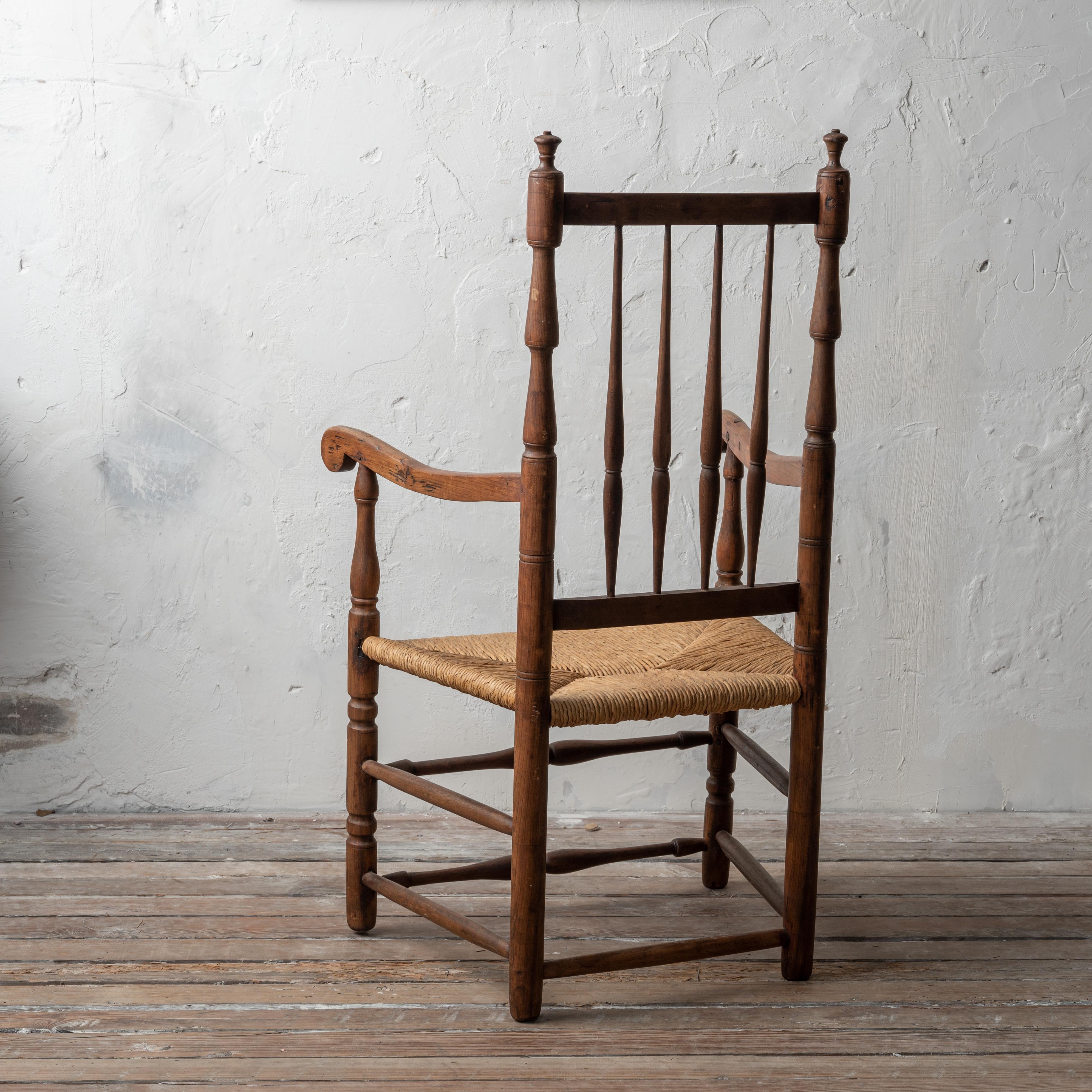 Connecticut William & Mary Armchair, 18th Century For Sale 1