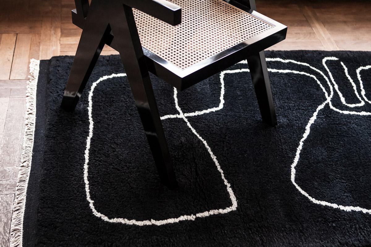 Designed in collaboration with Danish artist Carsten Beck Nielsen. The collection consists of three works of art – Simple object 11, Simple object 18 and Connection – which have been carefully selected and translated into rugs. The rugs are hand