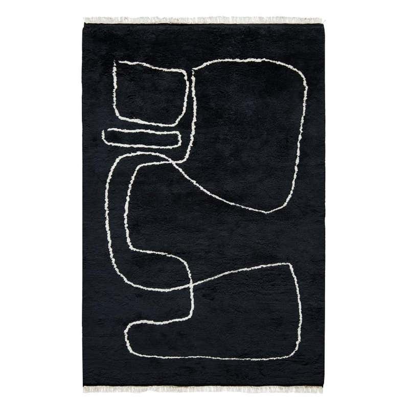 Simple Object 18 Dusty White, Wool Shaggy Berber Rug in Scandinavian ...