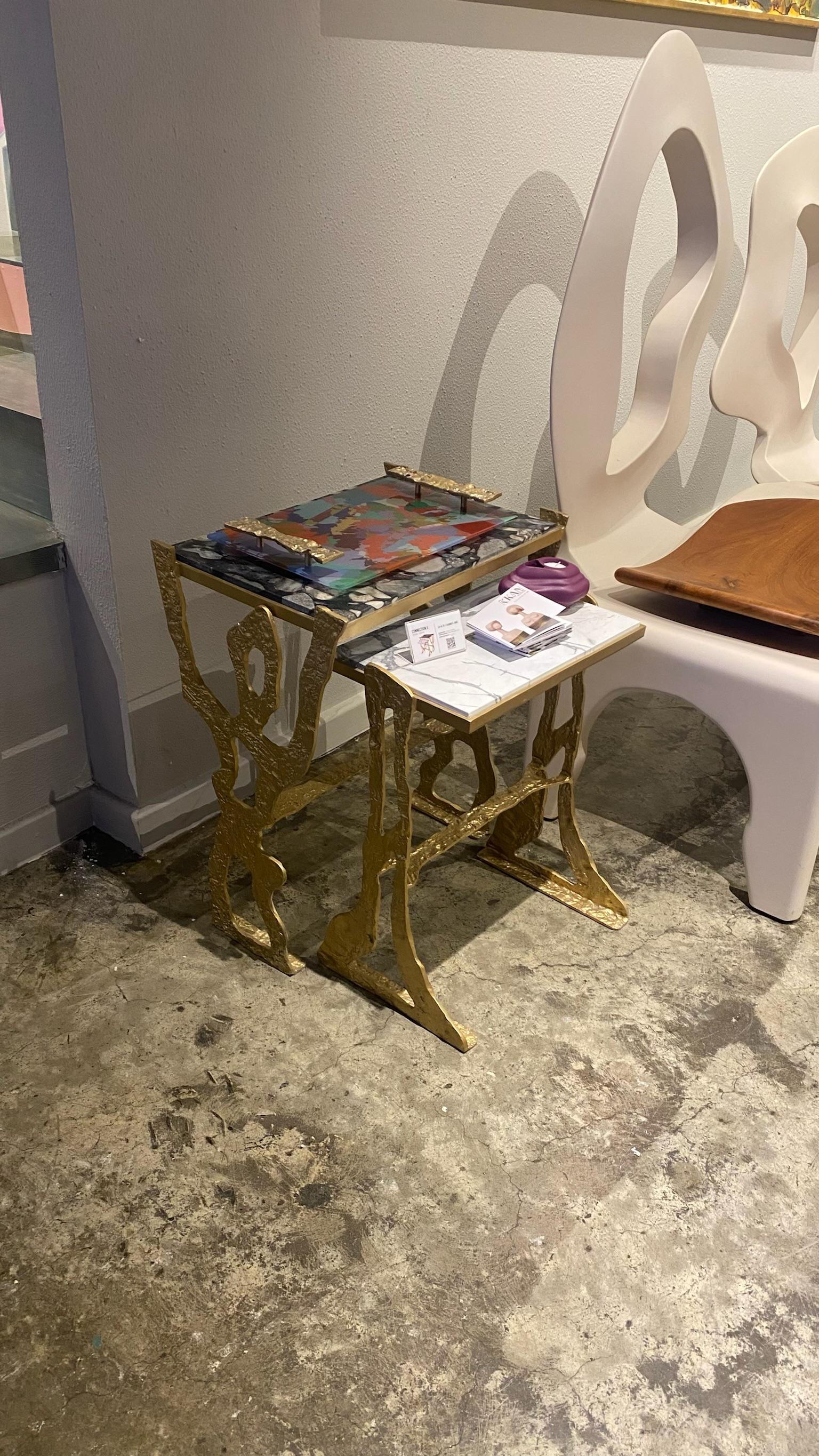 Contemporary CONNECTION II Side Table For Sale