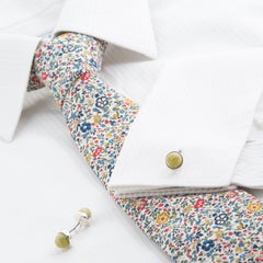 Connemara Marble and Silver Cufflinks