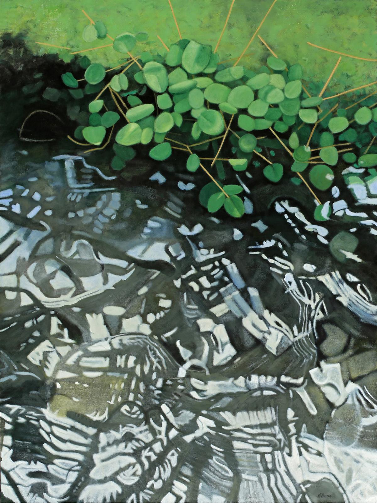 Connie Borup Landscape Painting - Water Patterns